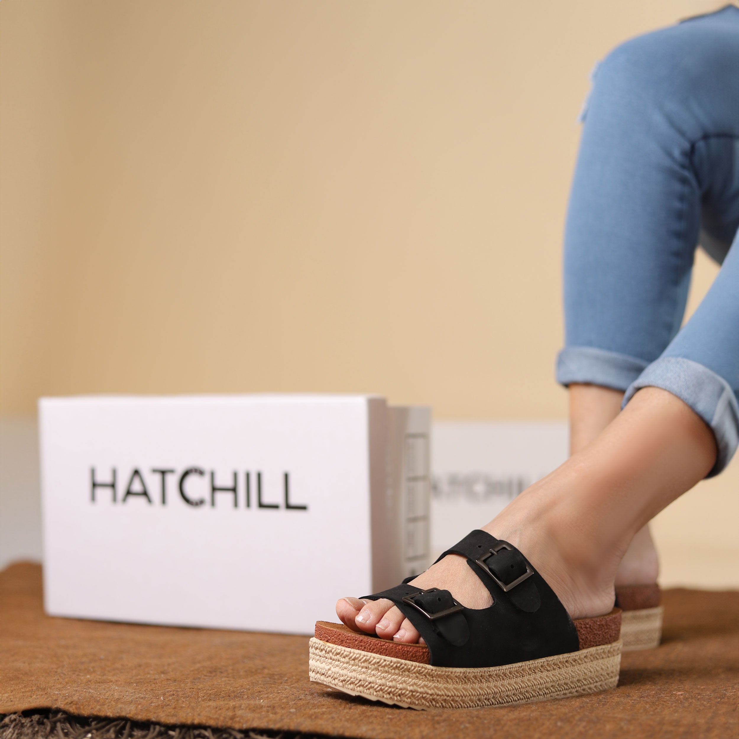 شبشب واندا - أسود