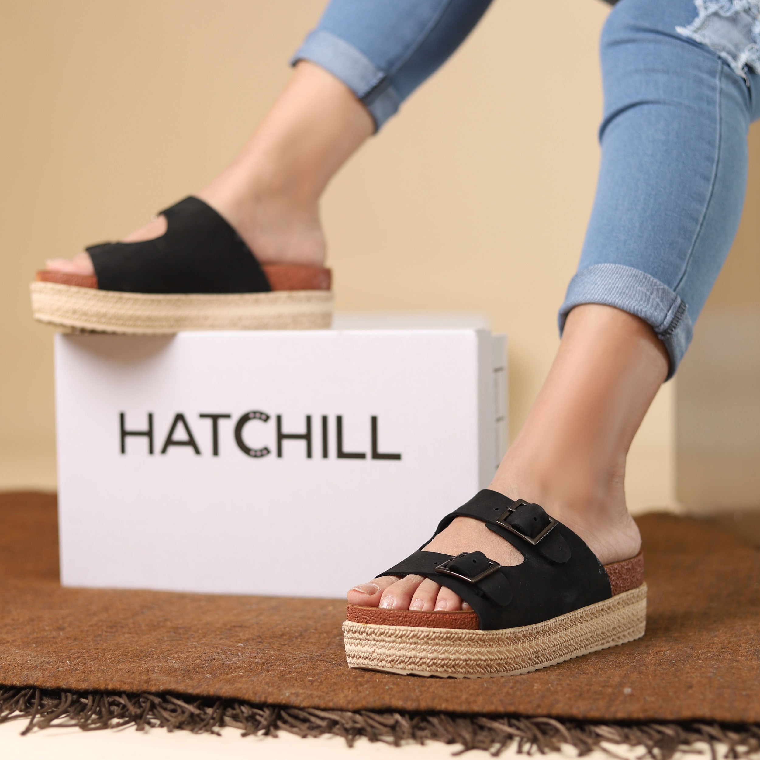 شبشب واندا - أسود