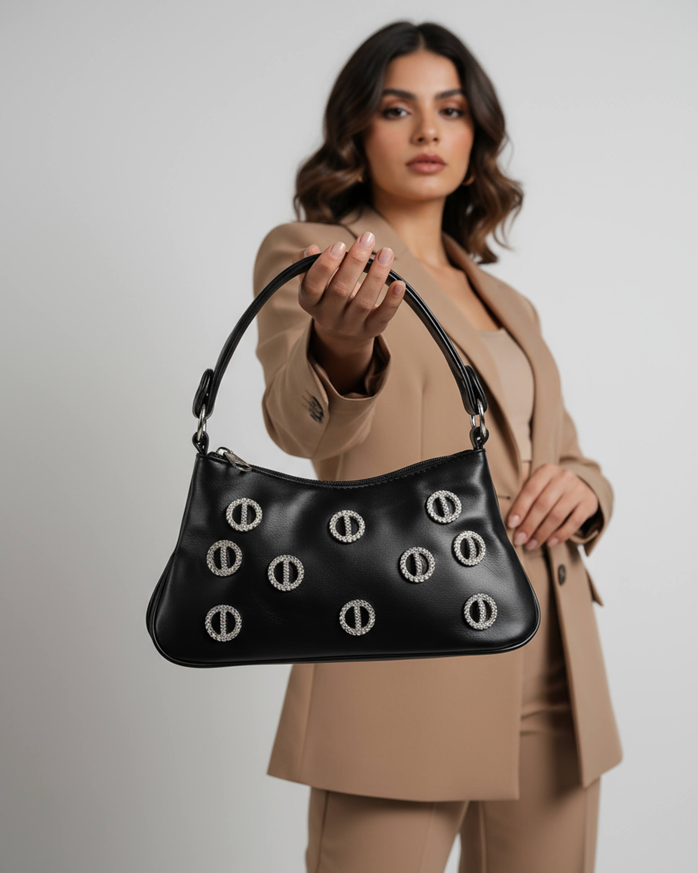 Noir Loop Shoulder Bag