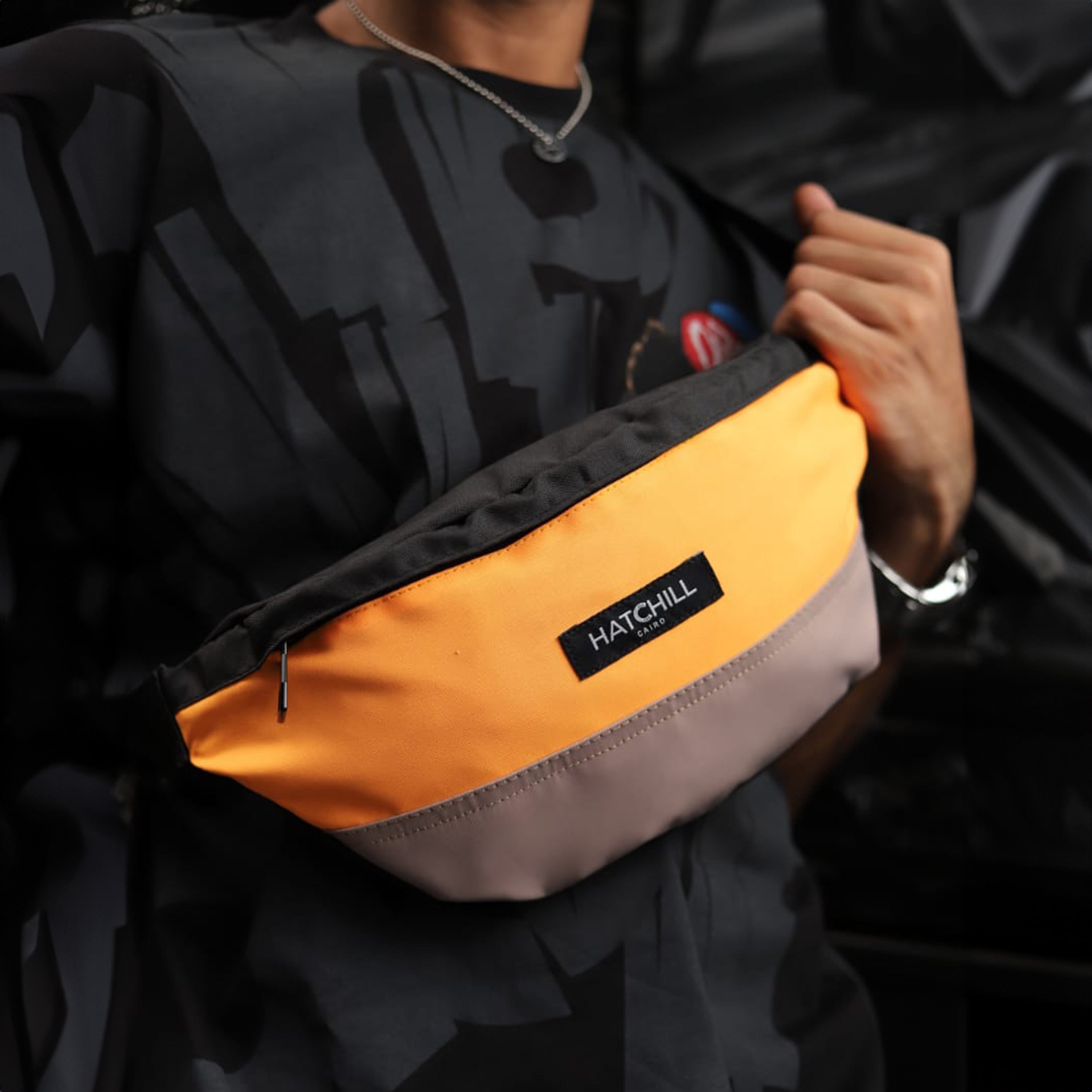 The Evo Waist bag - Mustard x  Dark Beige