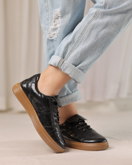 Midnight Noir Gloss Sneakers