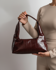 The Croc Line Bag – Burgandy