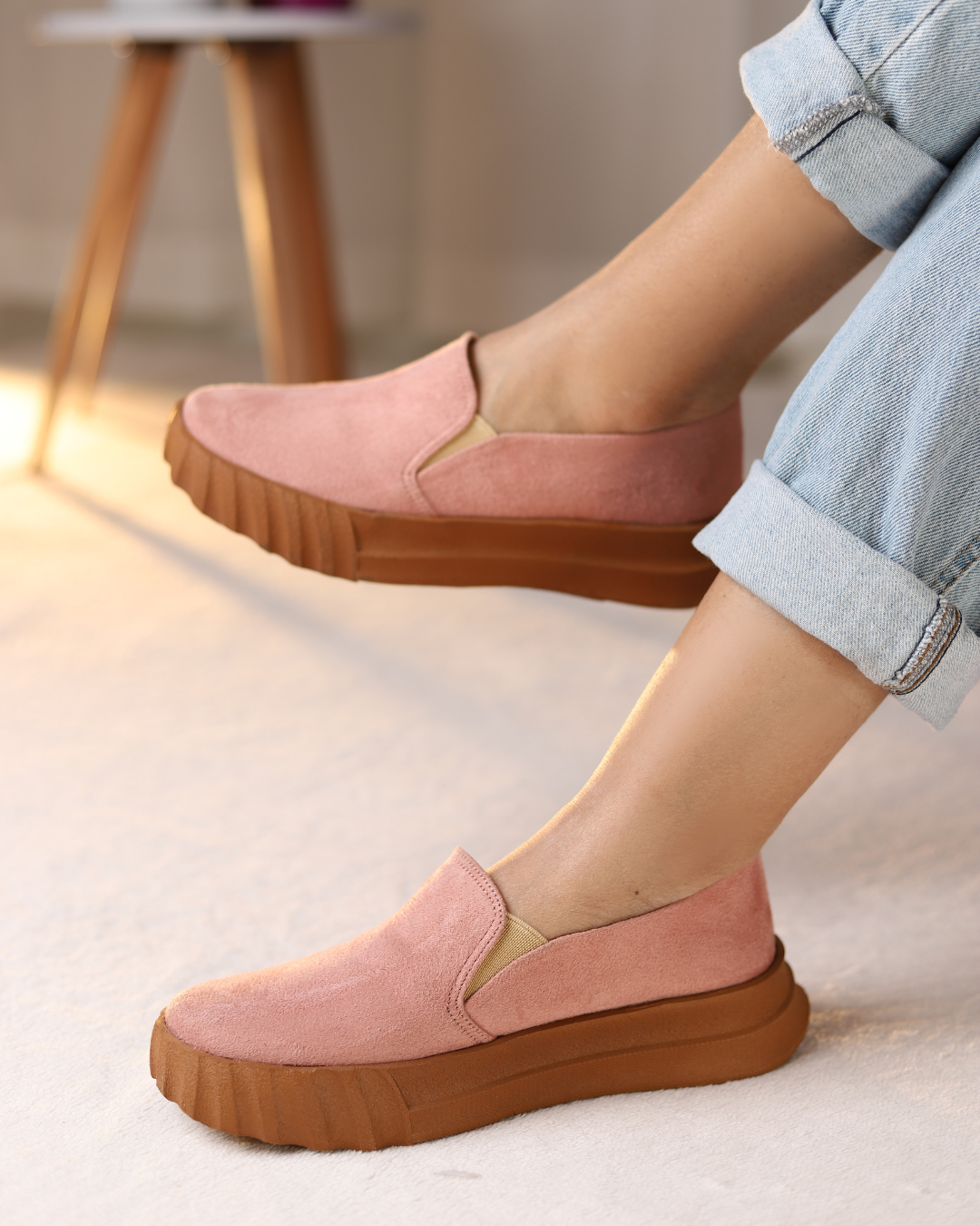Blush Slip-Ons