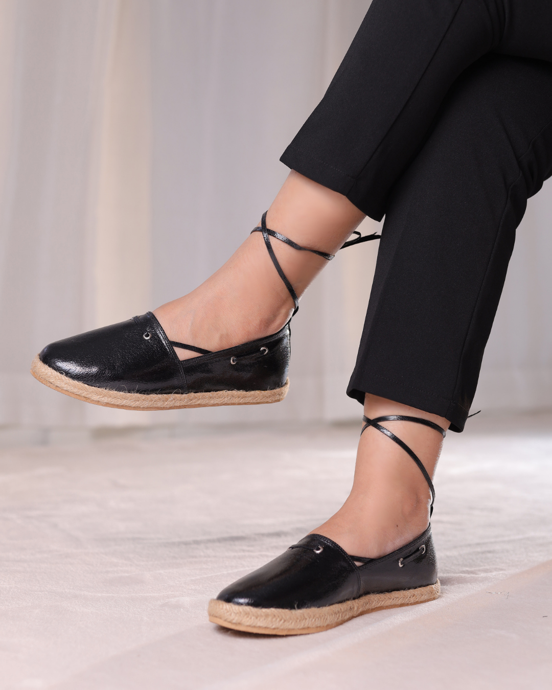 Ayla Espadrille – Black