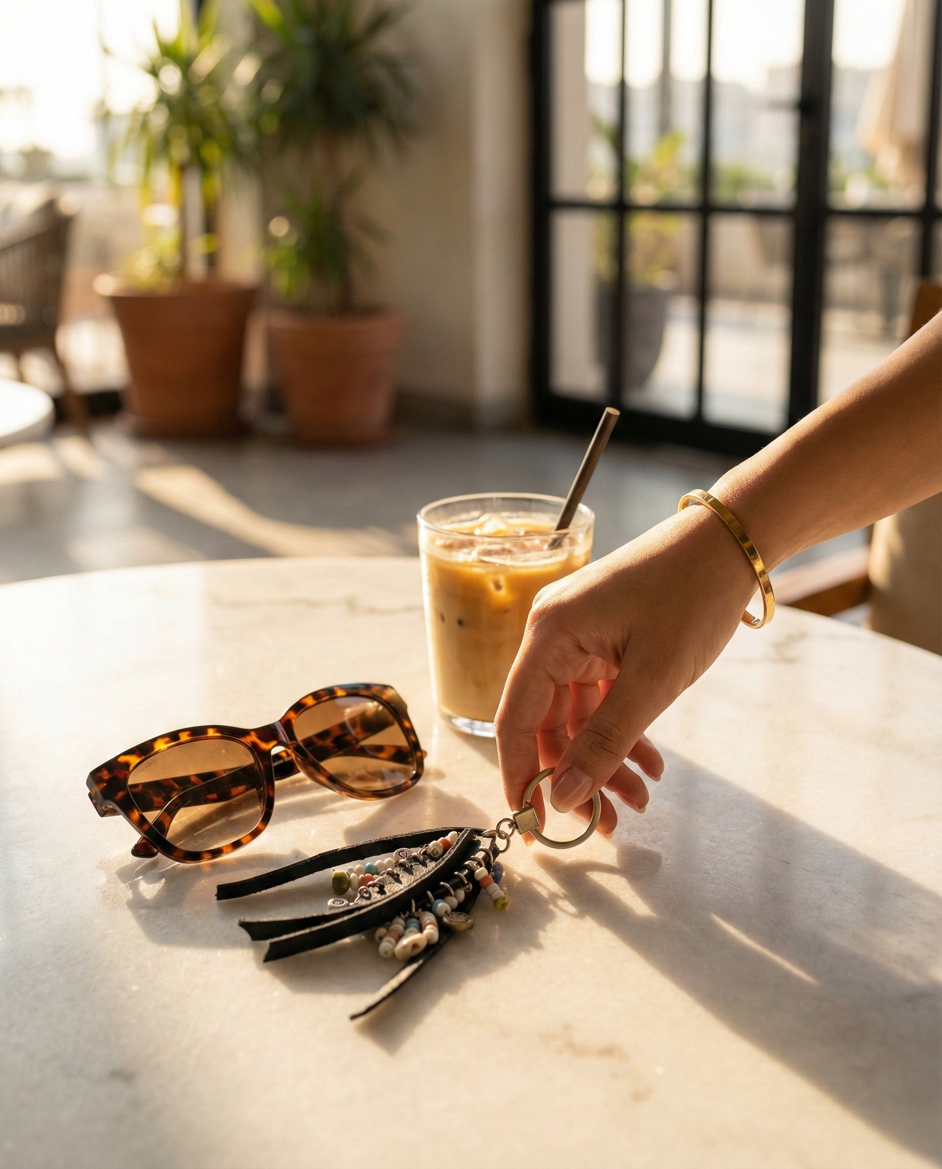 The Bliss Beaded Keychain