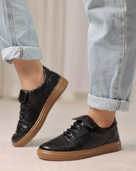 Midnight Noir Gloss Sneakers