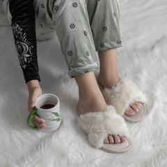 حزام متقاطع رقيق - أبيض