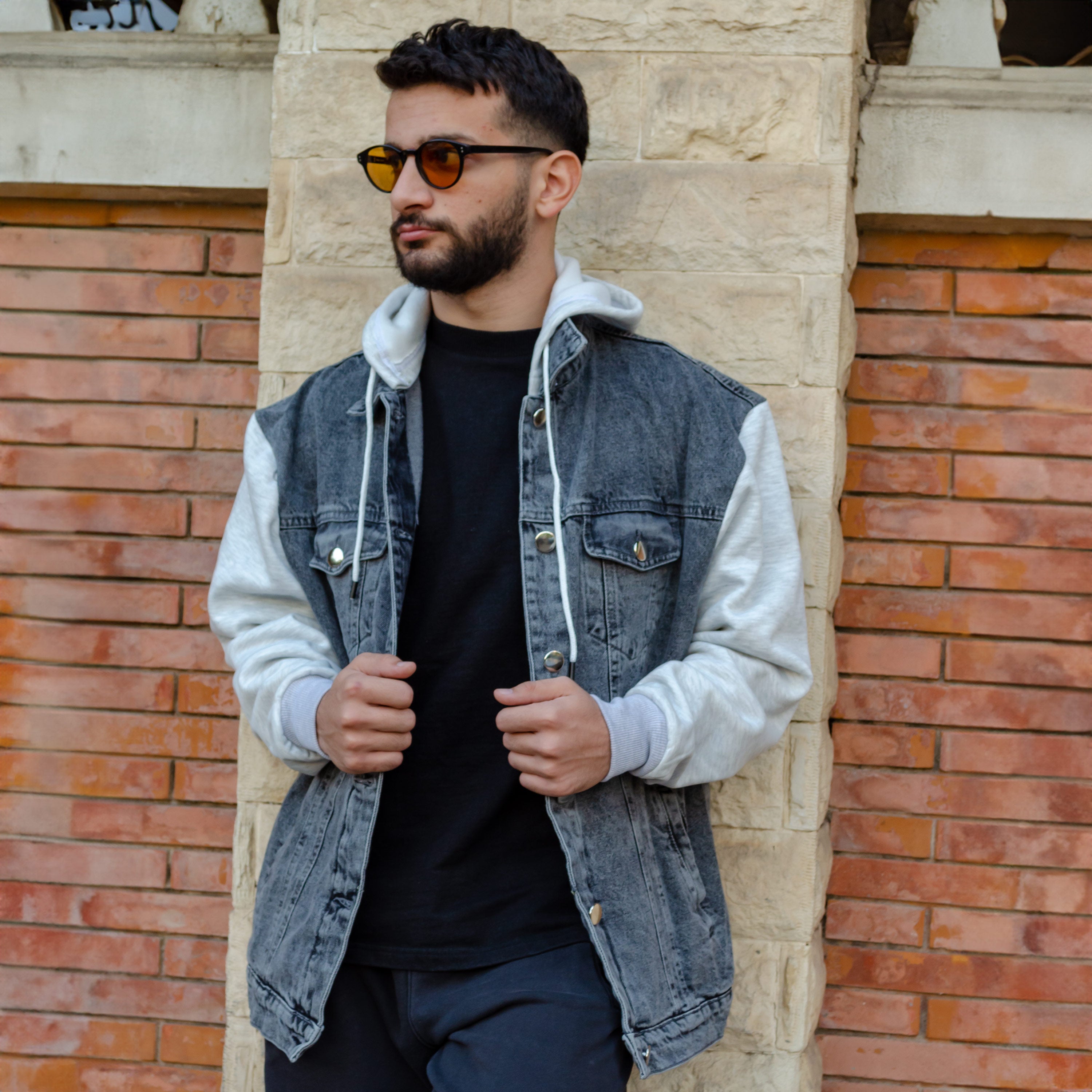 Denim Jacket - Washed Black- For HIM