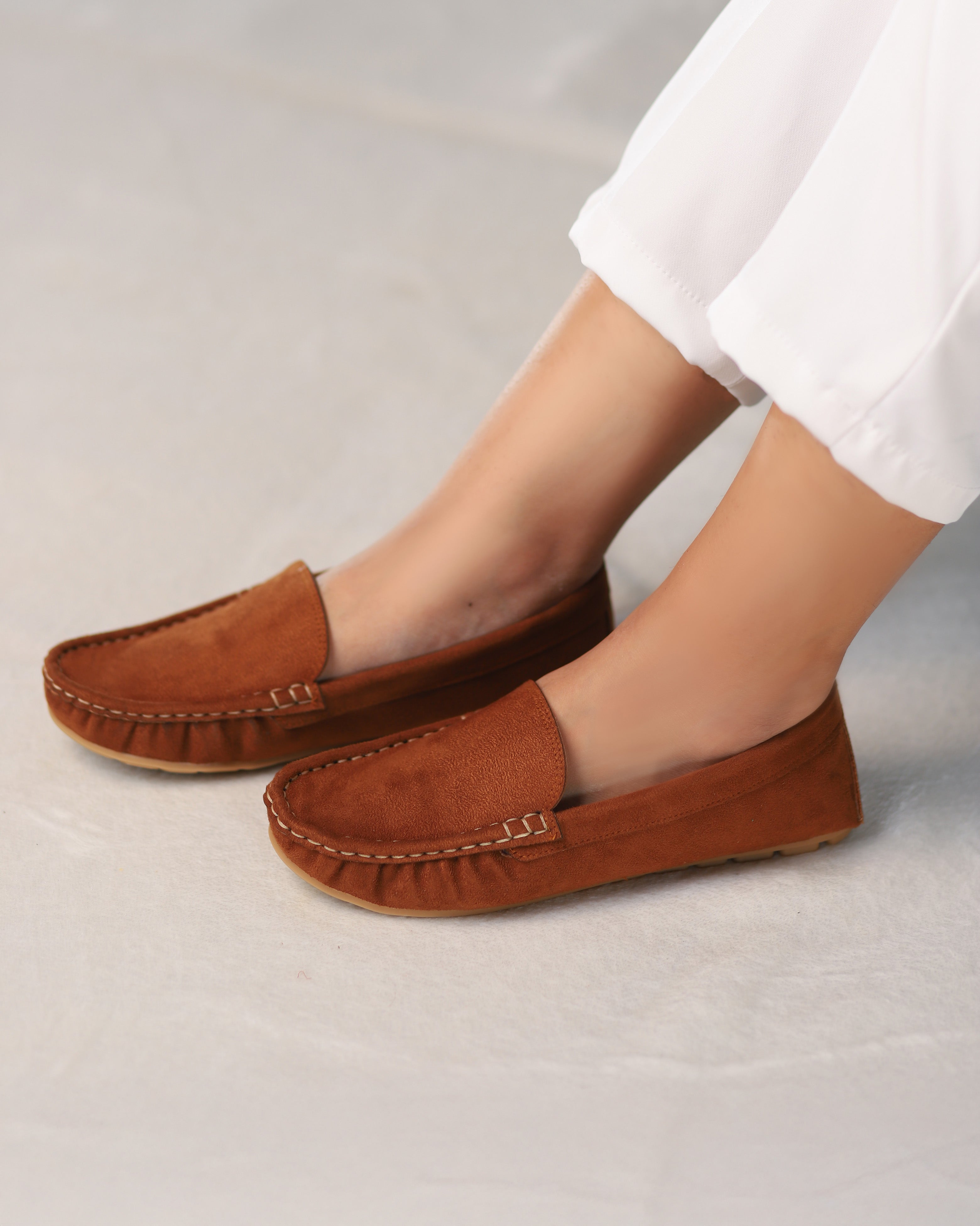 Havana Suede Moccasins
