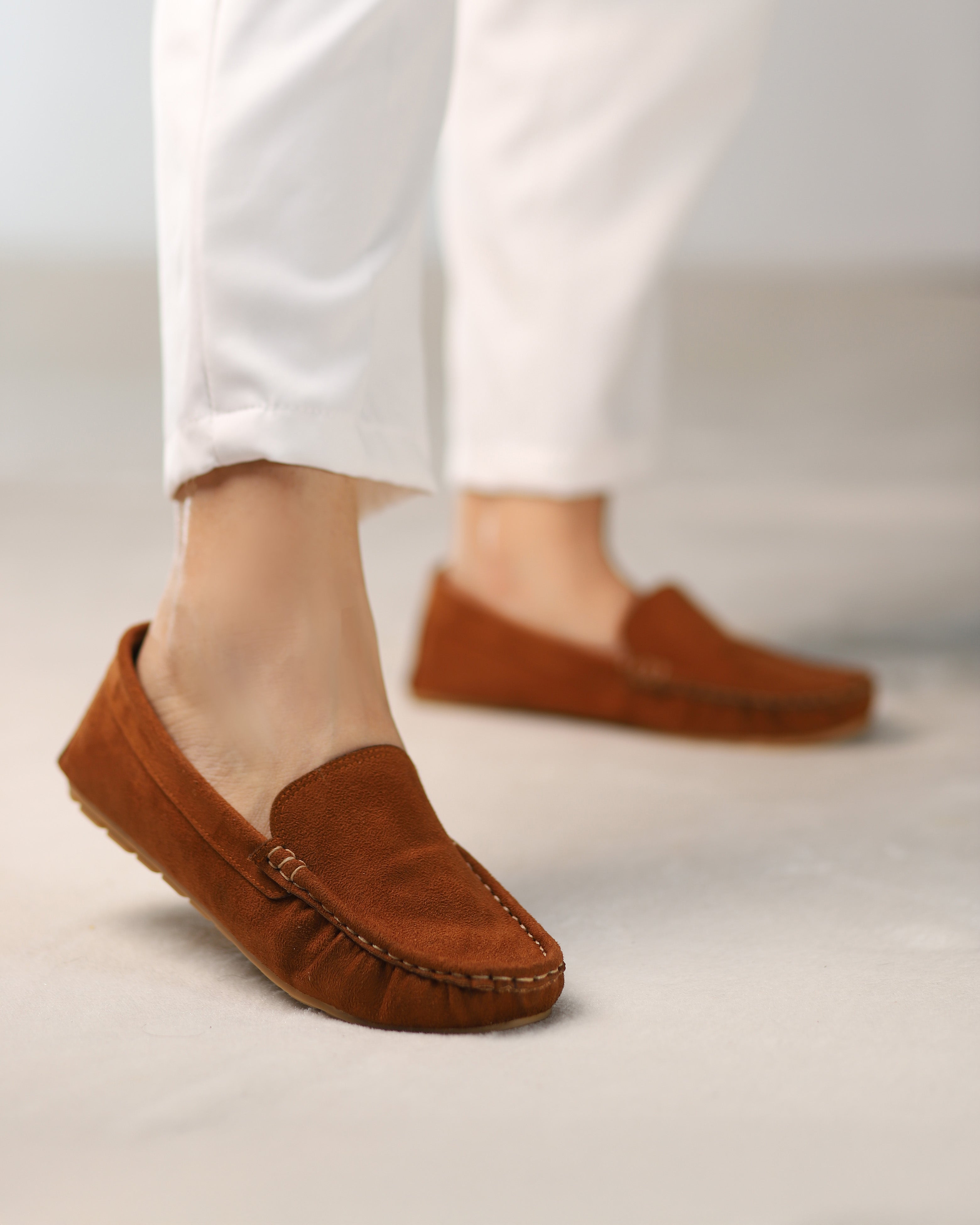 Havana Suede Moccasins