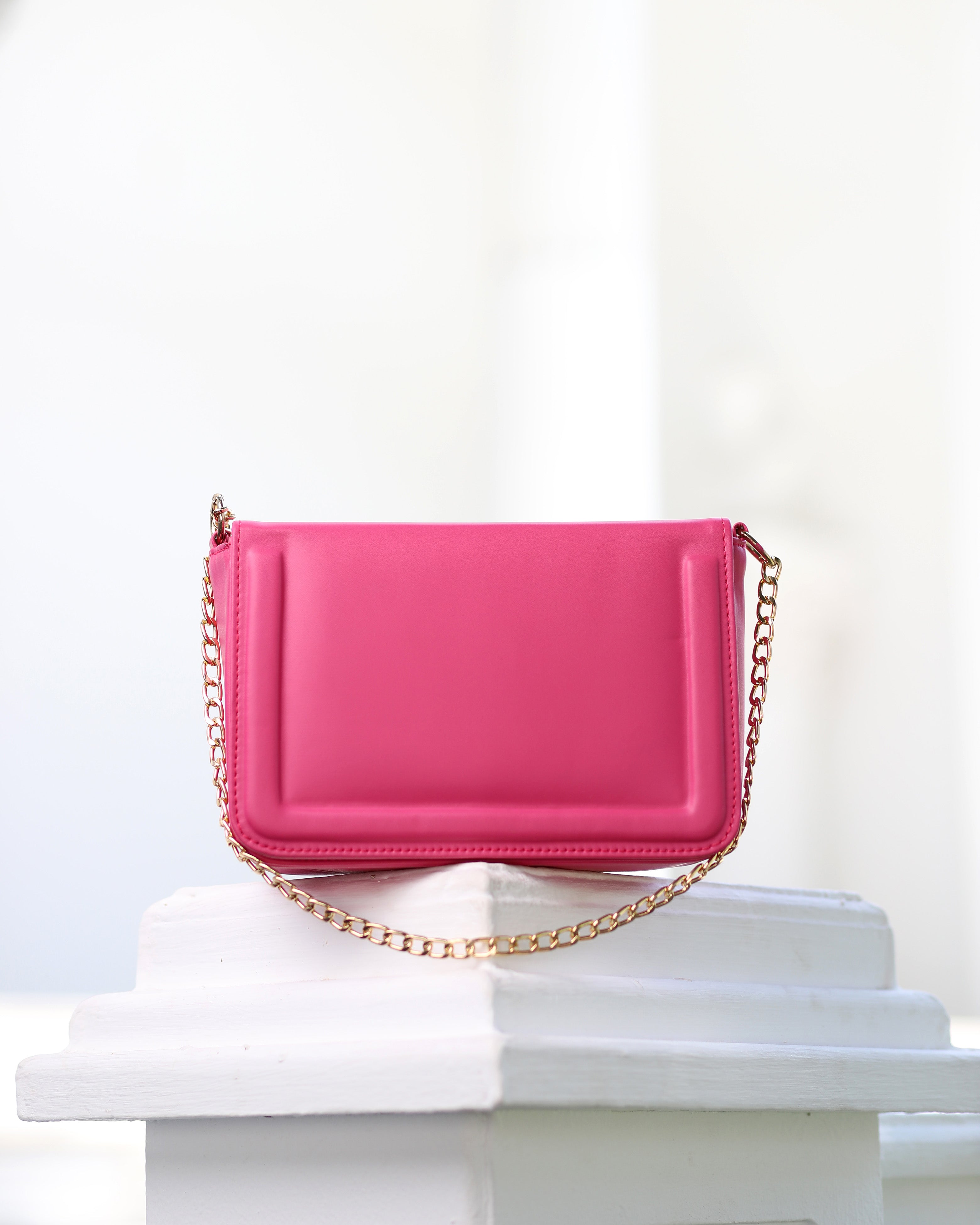 Rosé Luxe Chain Bag