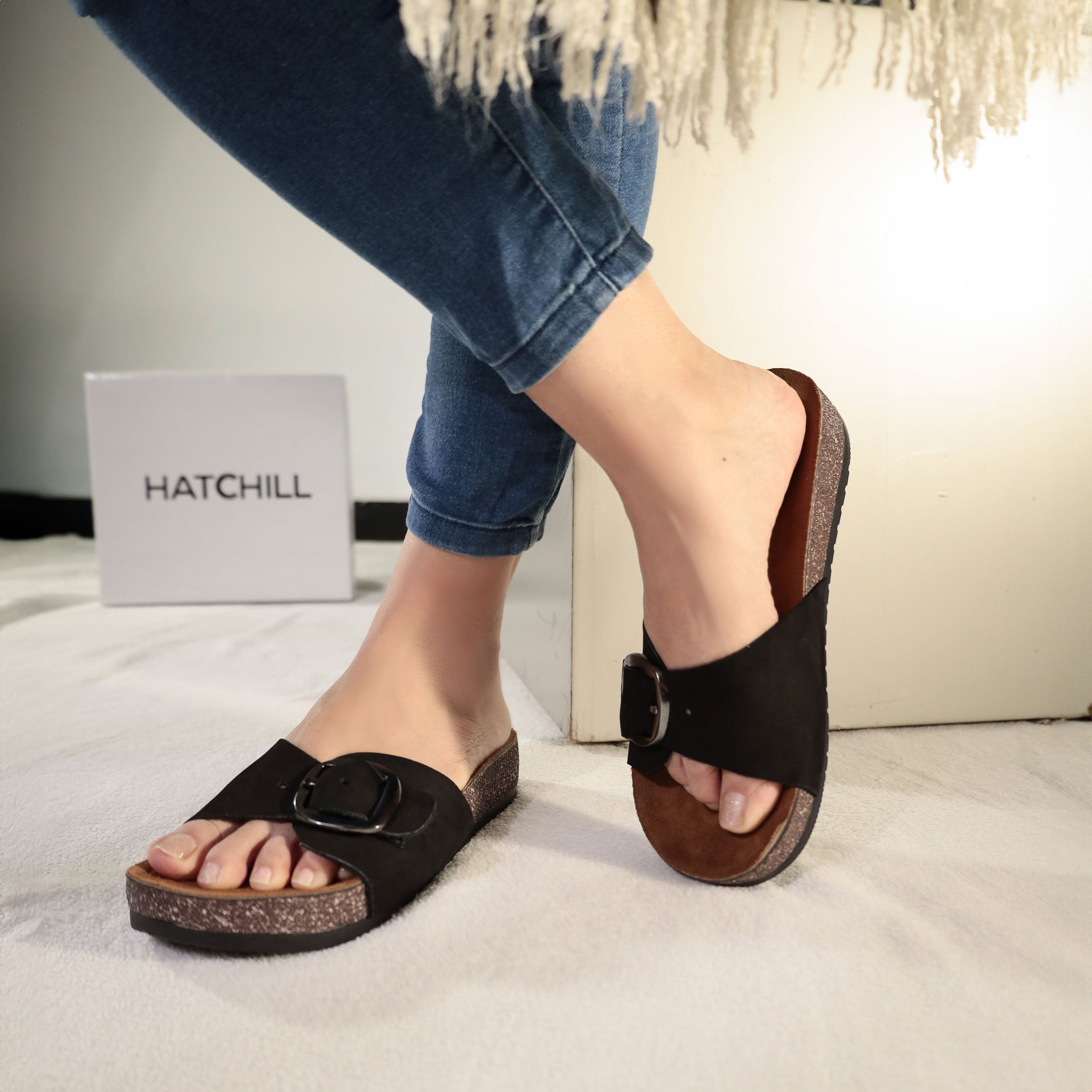 Fiorella  Slipper - Black