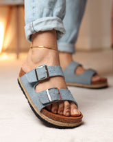 Denim Luxe Slippers
