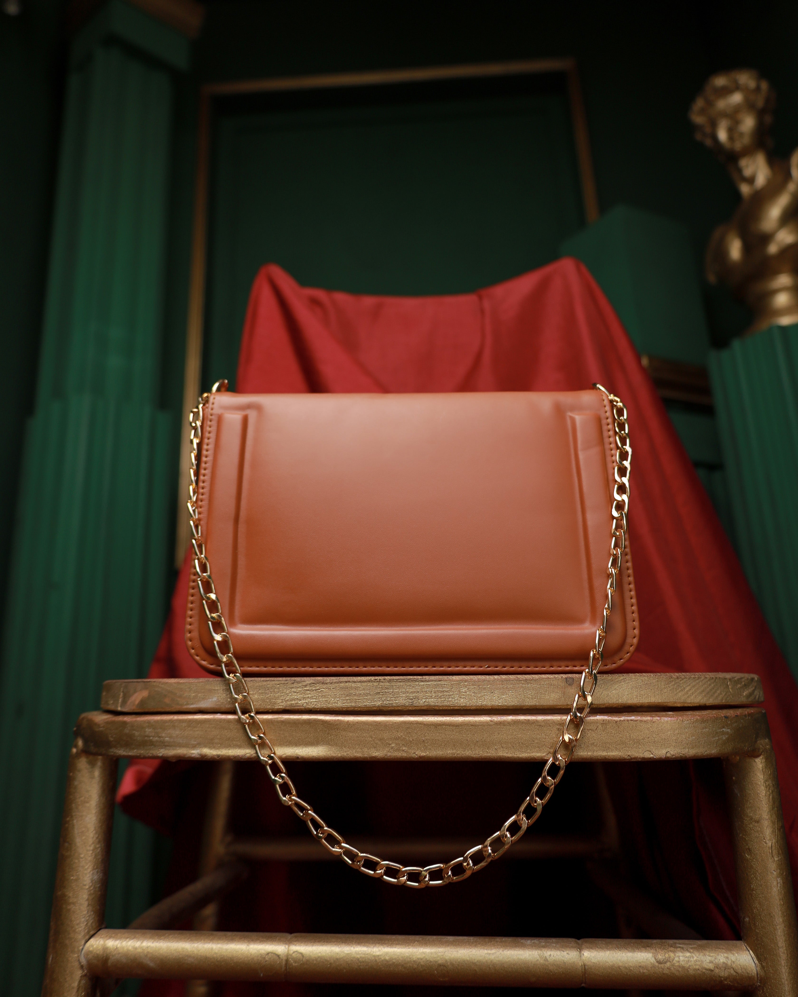 Caramel Chic Chain Bag