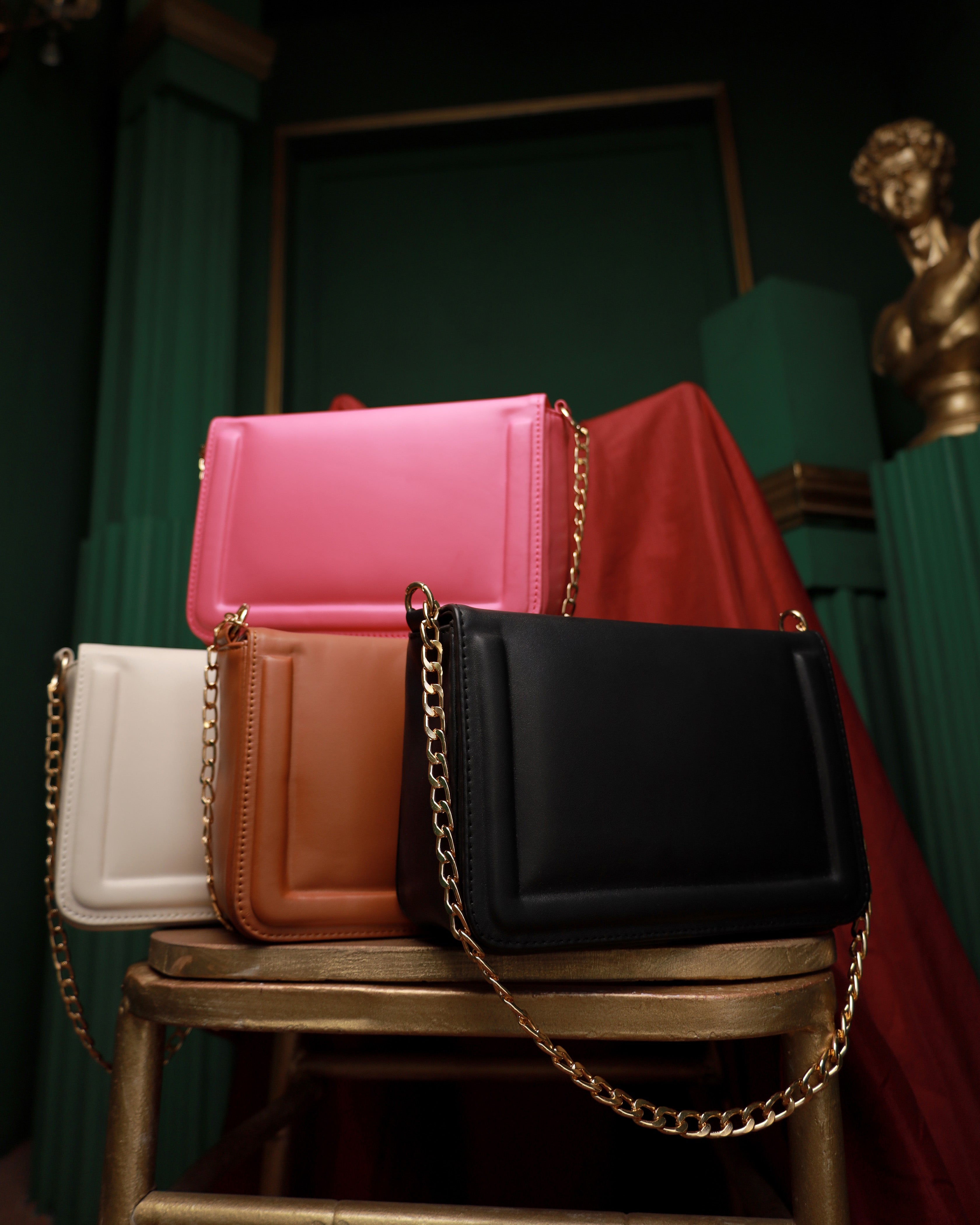 Rosé Luxe Chain Bag