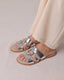 Silver Metallic Bit Sandal