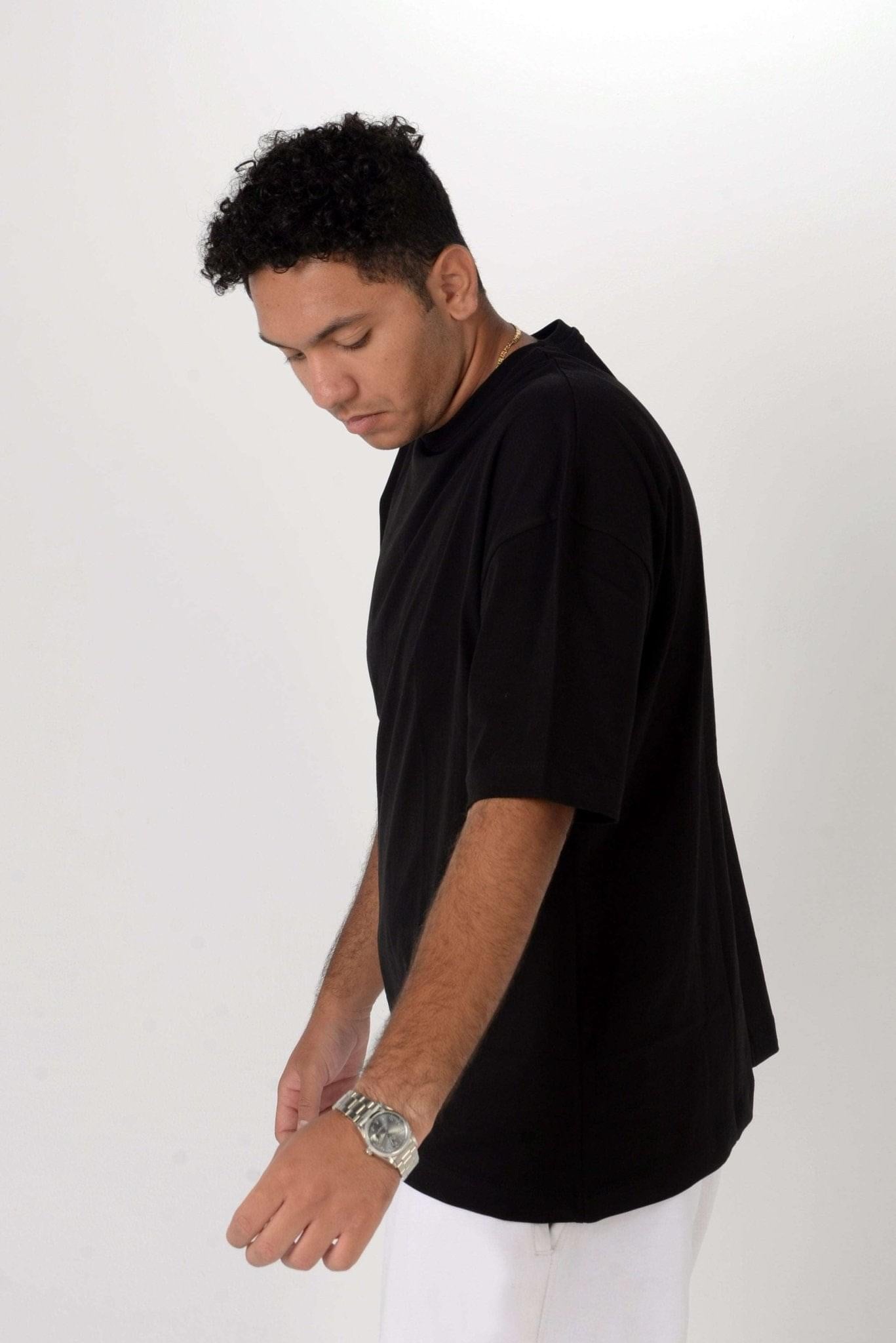 Black Oversized Tee Shirt - Hatchill