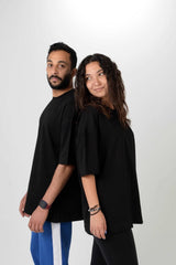 Black Oversized Tee Shirt - Hatchill