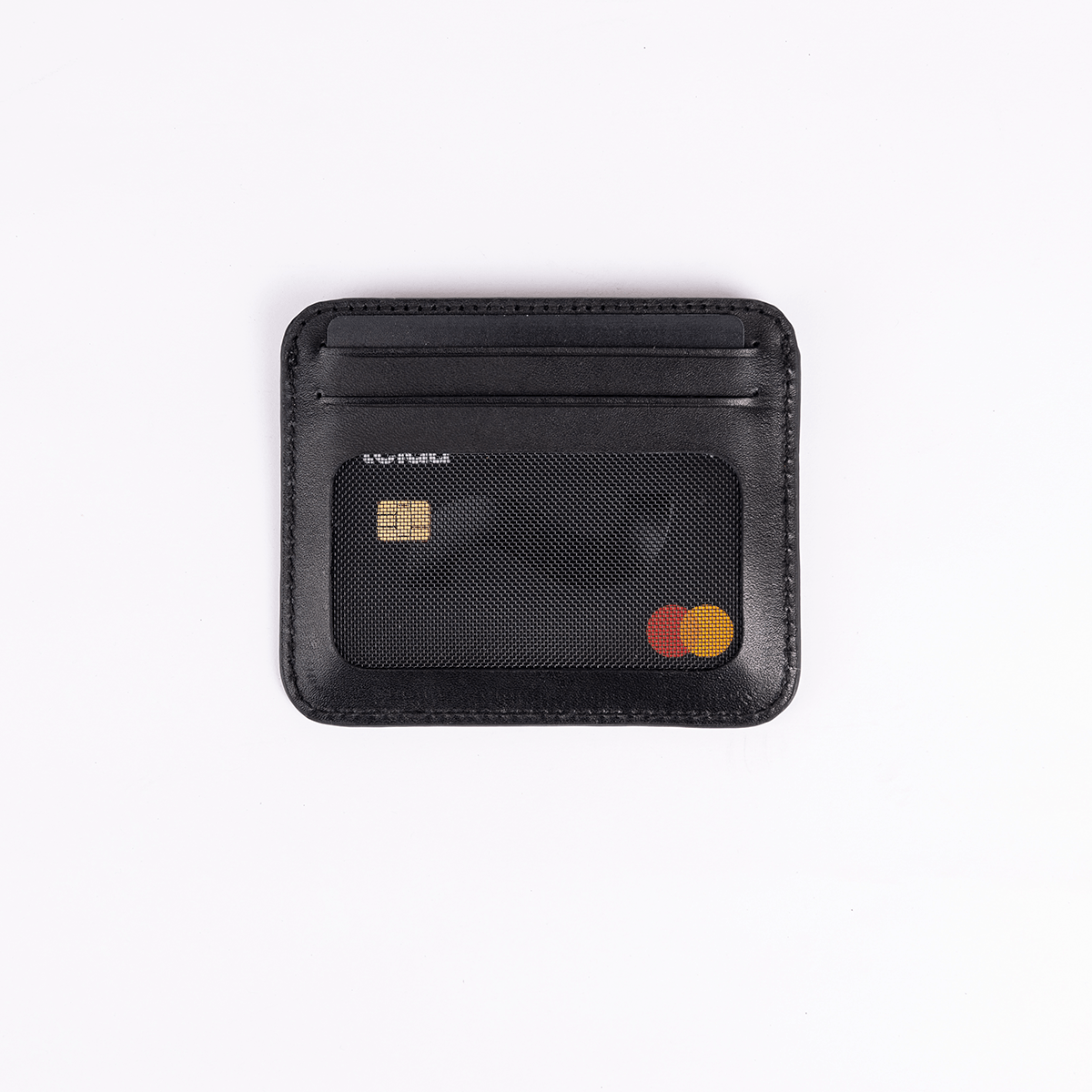 Leather Card Holder - Black - Hatchill