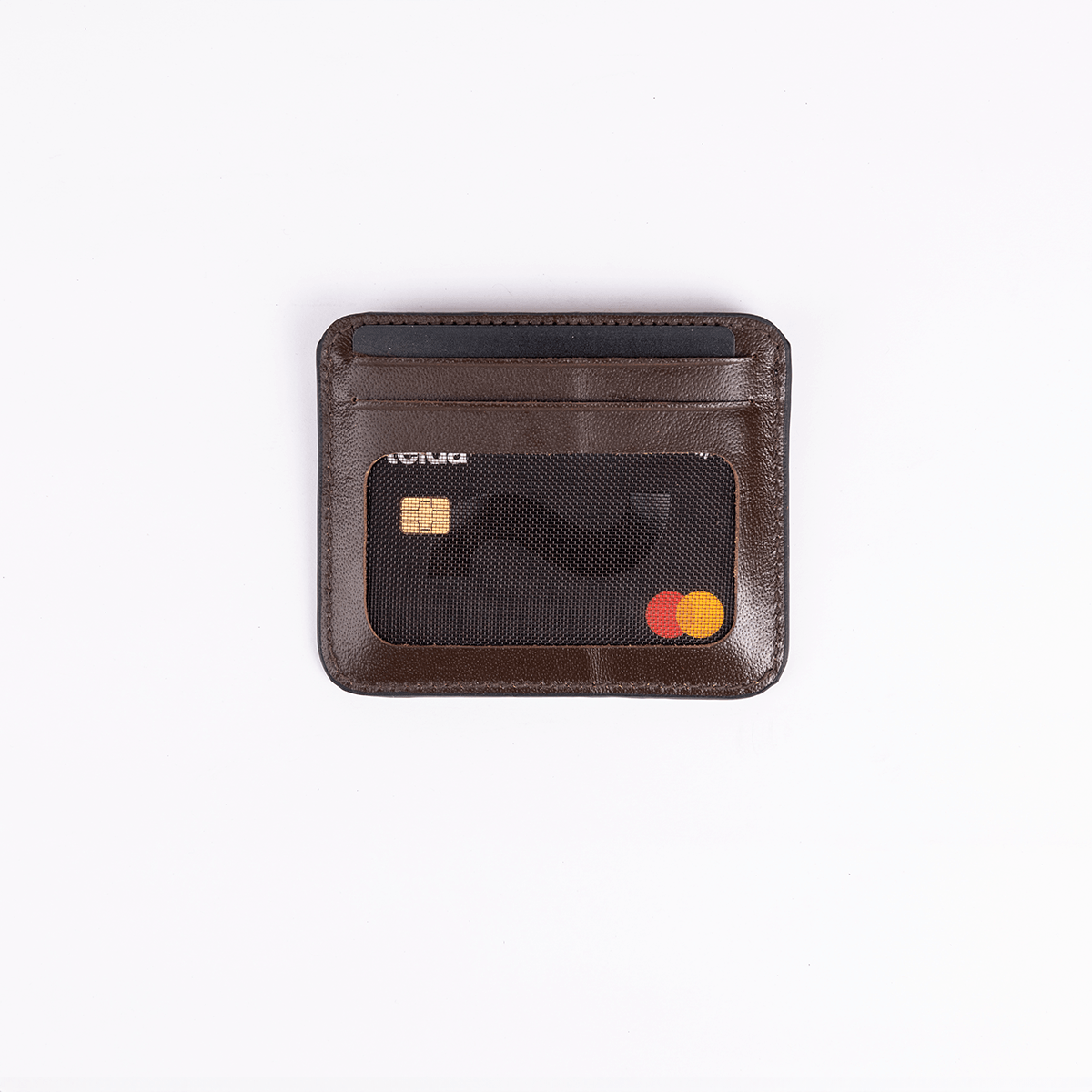 Leather Card Holder - Dark Brown - Hatchill