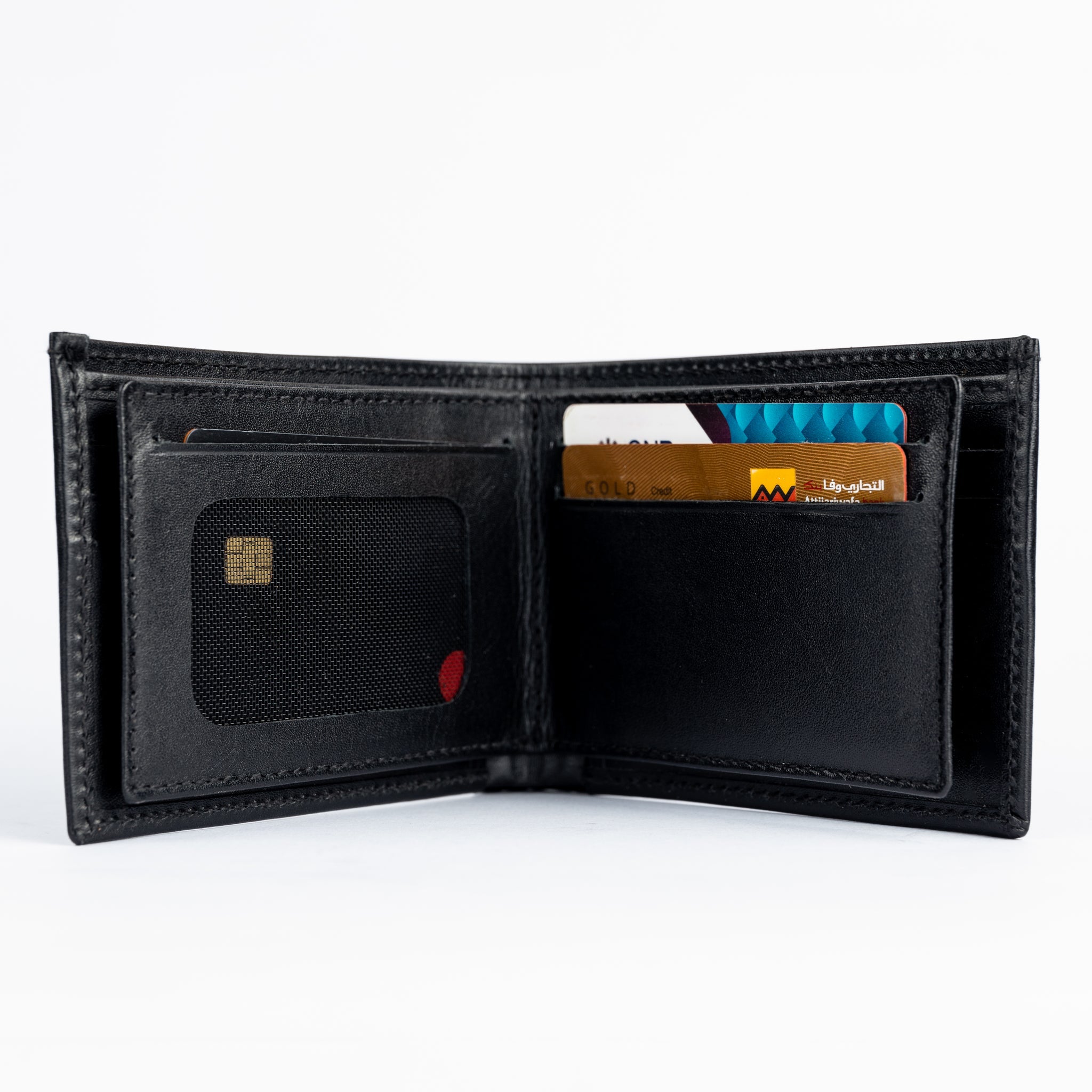 Leather Wallet - Black - Hatchill