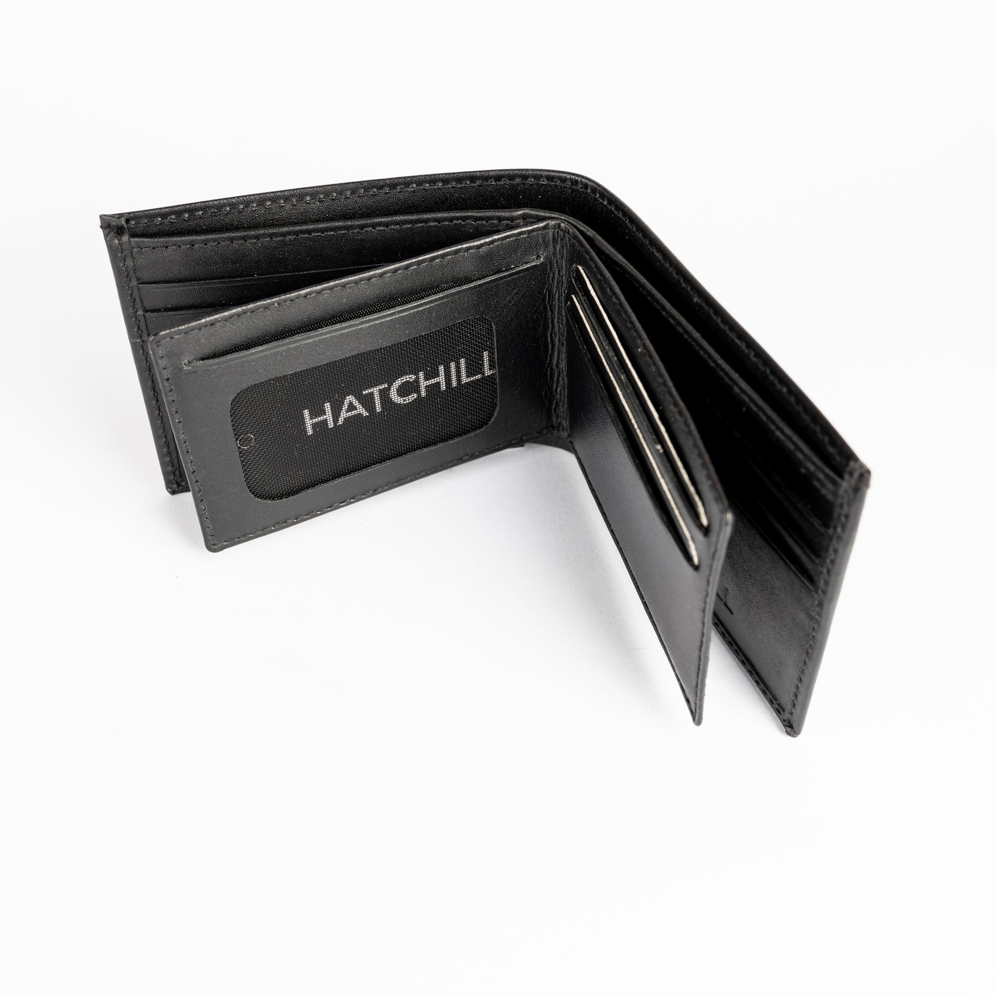 Leather Wallet - Black - Hatchill