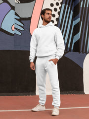 Oversize Plain White Hoodie - Hatchill