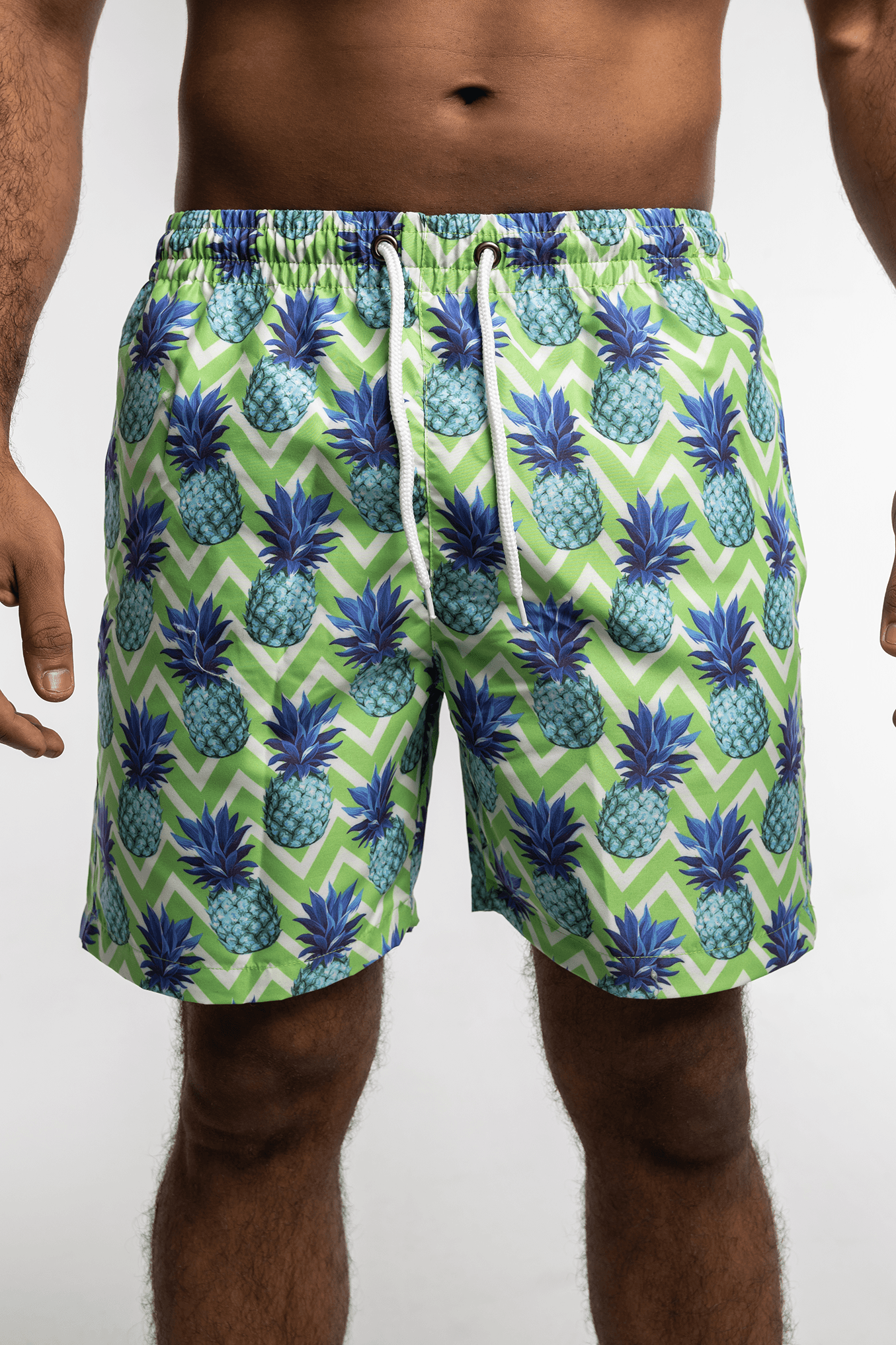 Pineapple top swim trunks