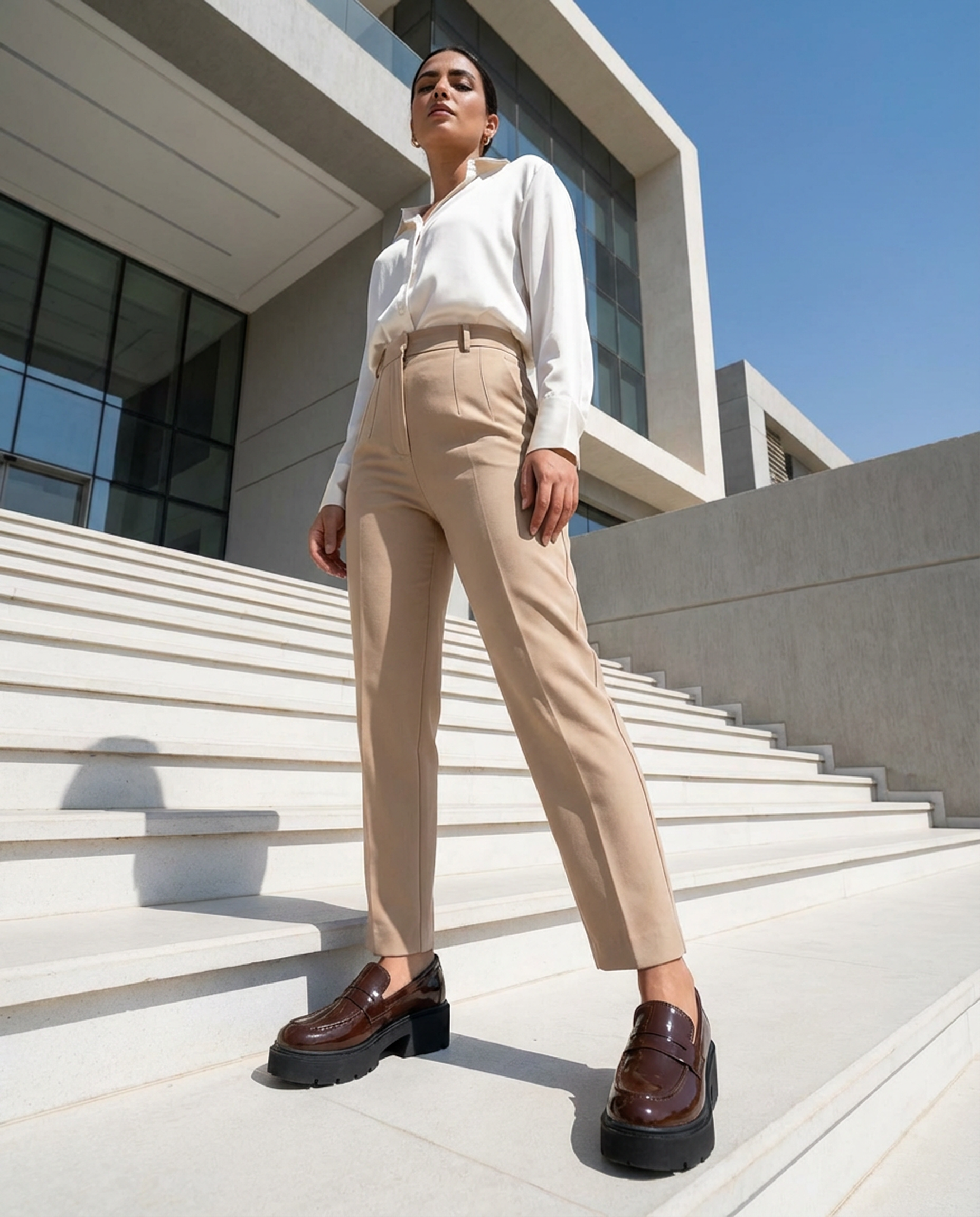 The Blair Platform Loafer - Brown