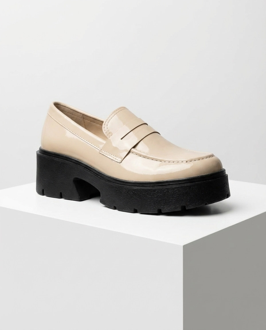 The Blair Platform Loafer - Off White