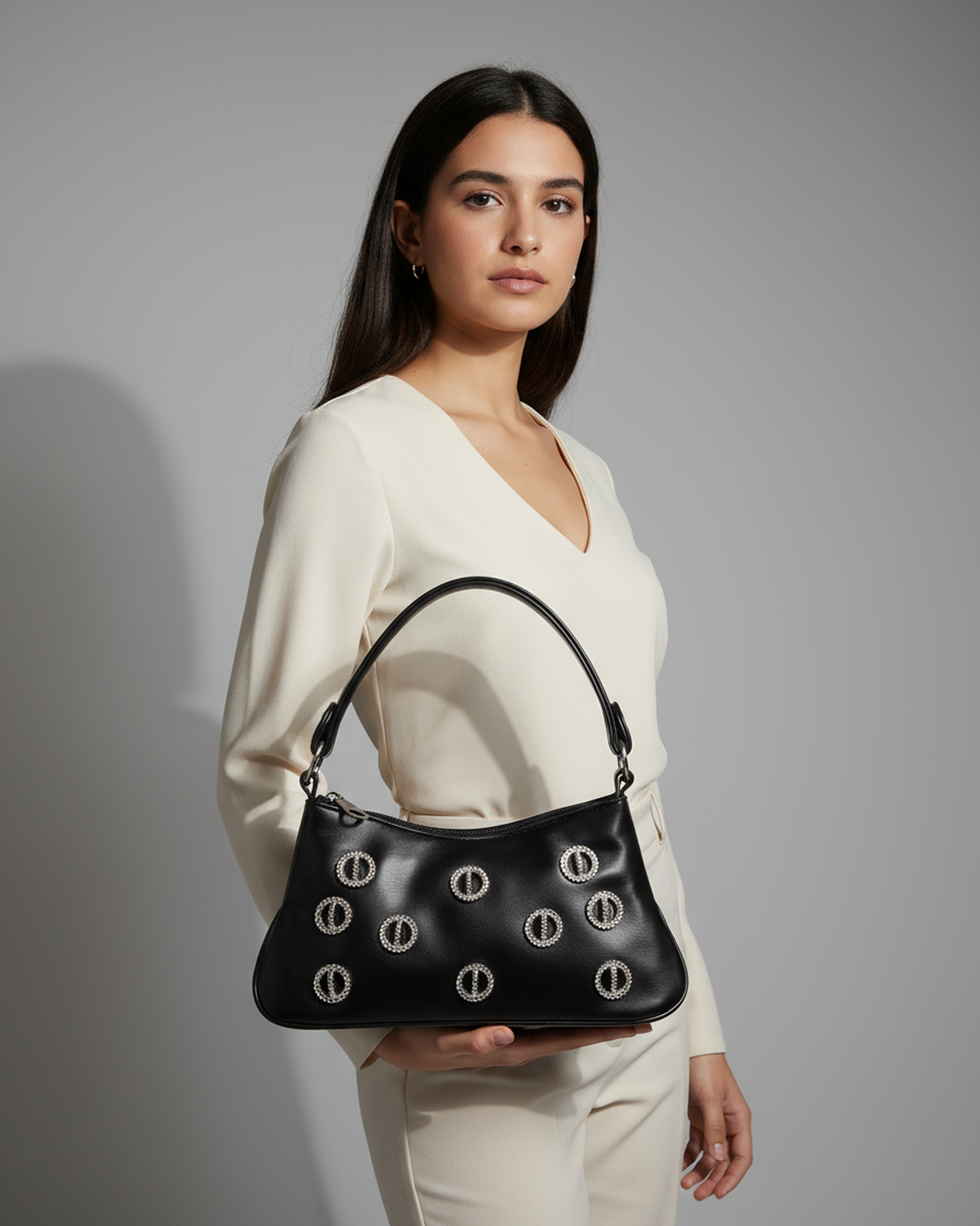 Noir Loop Shoulder Bag