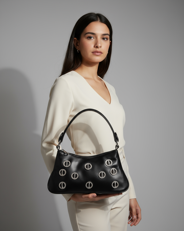 Noir Loop Shoulder Bag