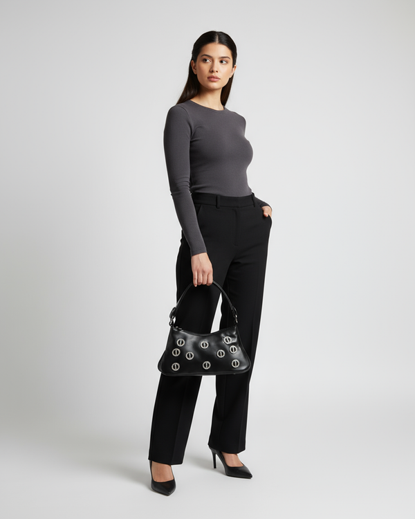 Noir Loop Shoulder Bag