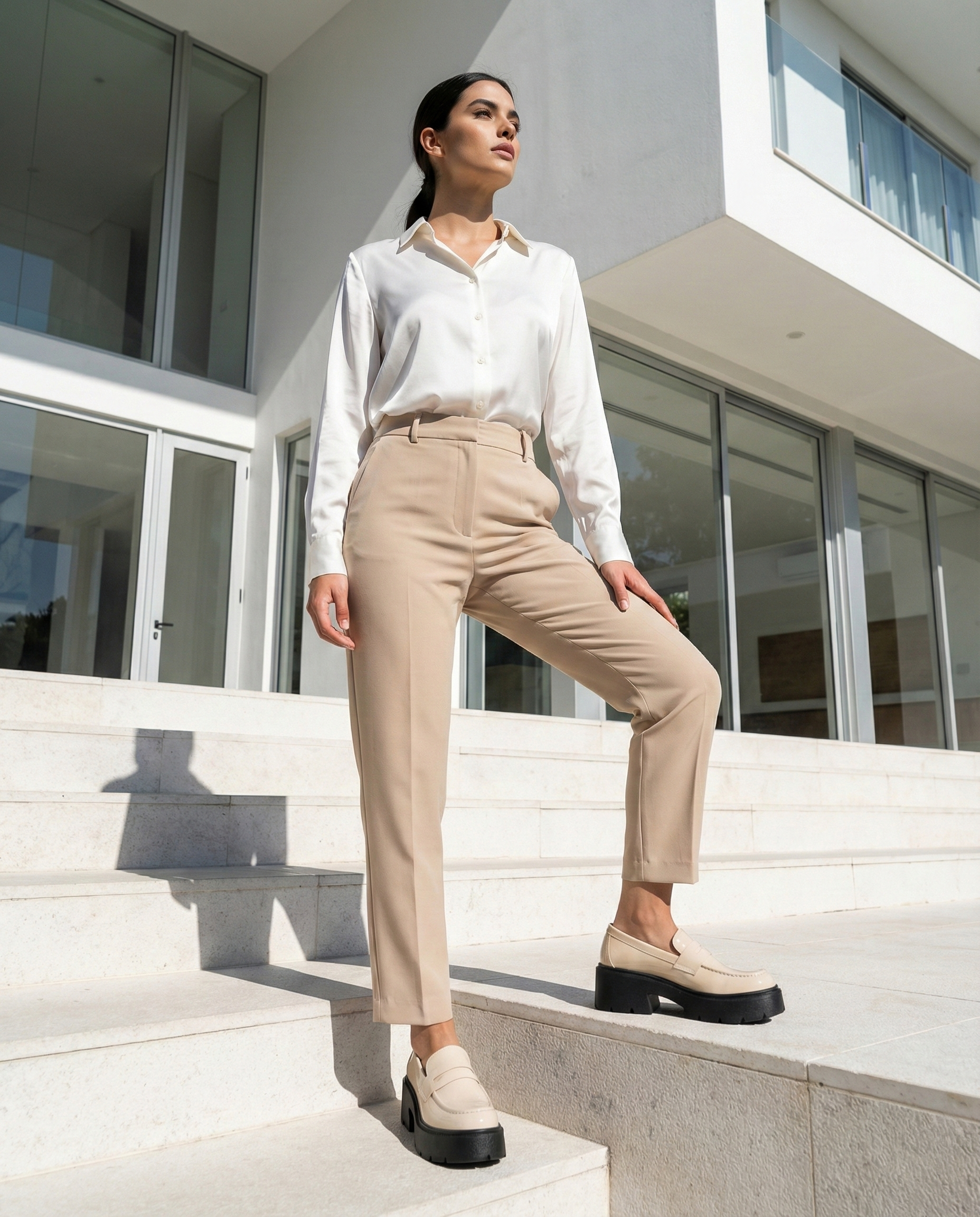 The Blair Platform Loafer - Off White