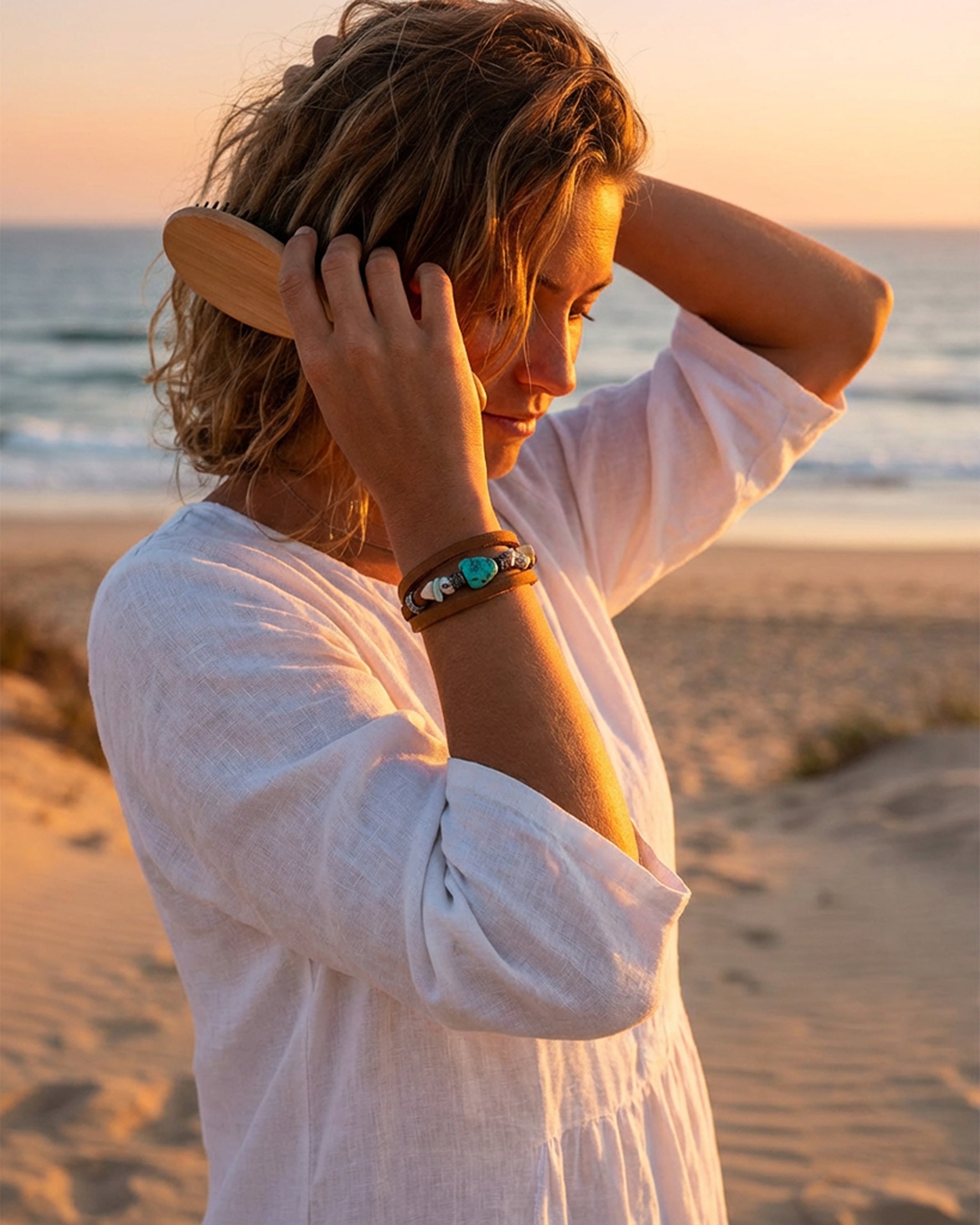The Isla Turquoise Wrap Bracelet