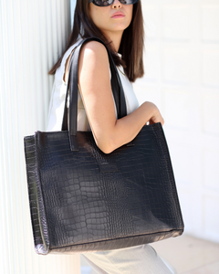 Midnight Croc Tote