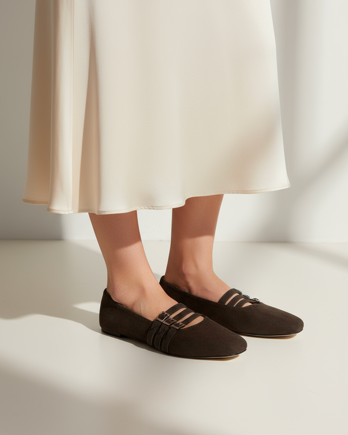 The Ligne Flat - Dark Brown