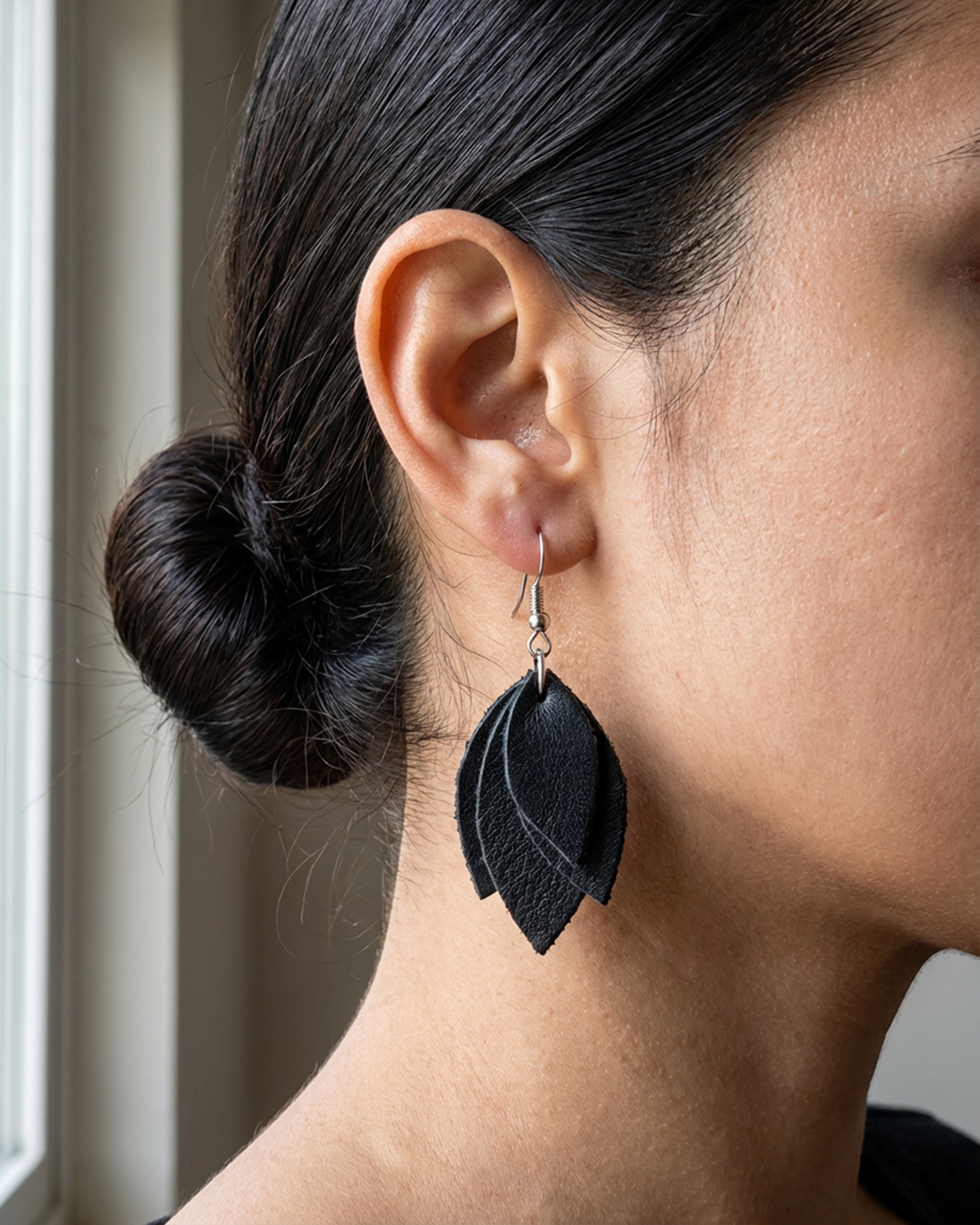 The Laurel Leather Earrings Main image