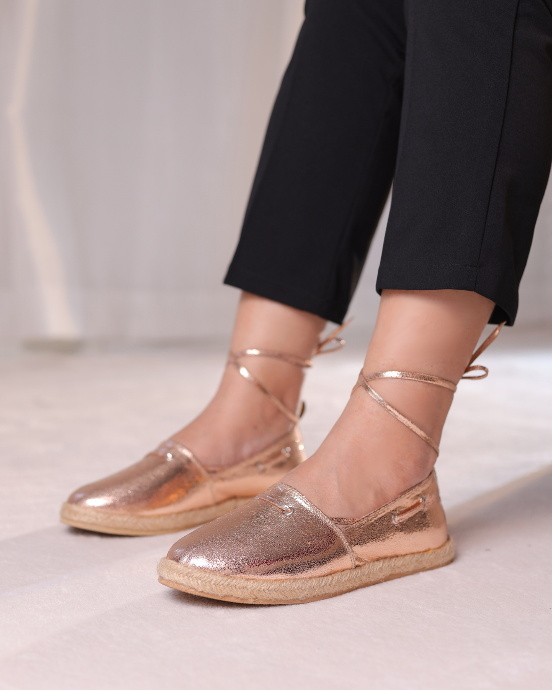 Ayla Espadrille – Rose Gold Main image