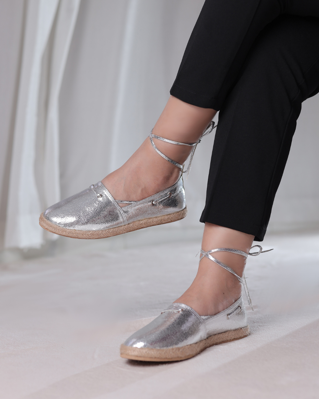 Ayla Espadrille – Silver Main image