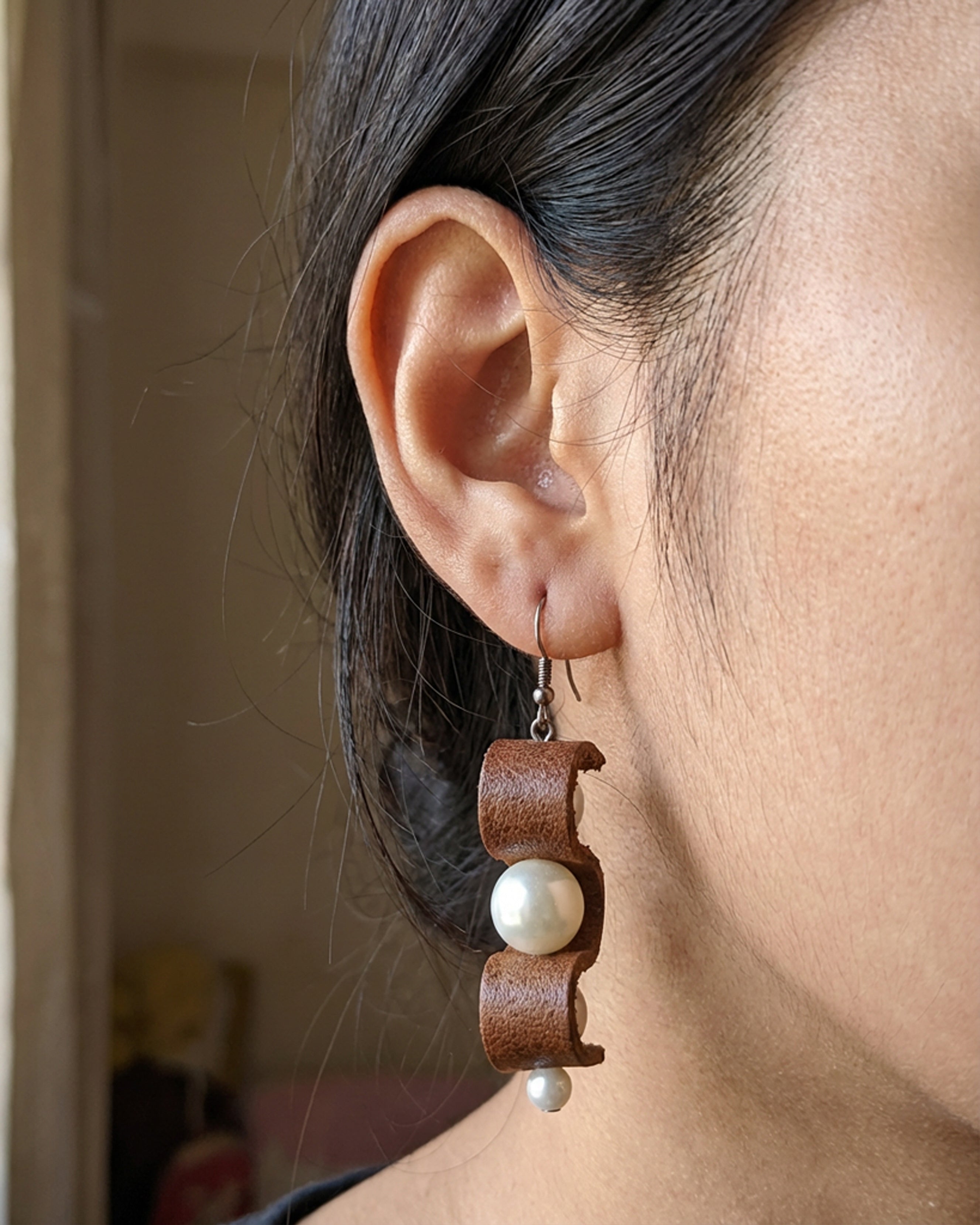 The Maia Pearl Drop Earrings Secondary image