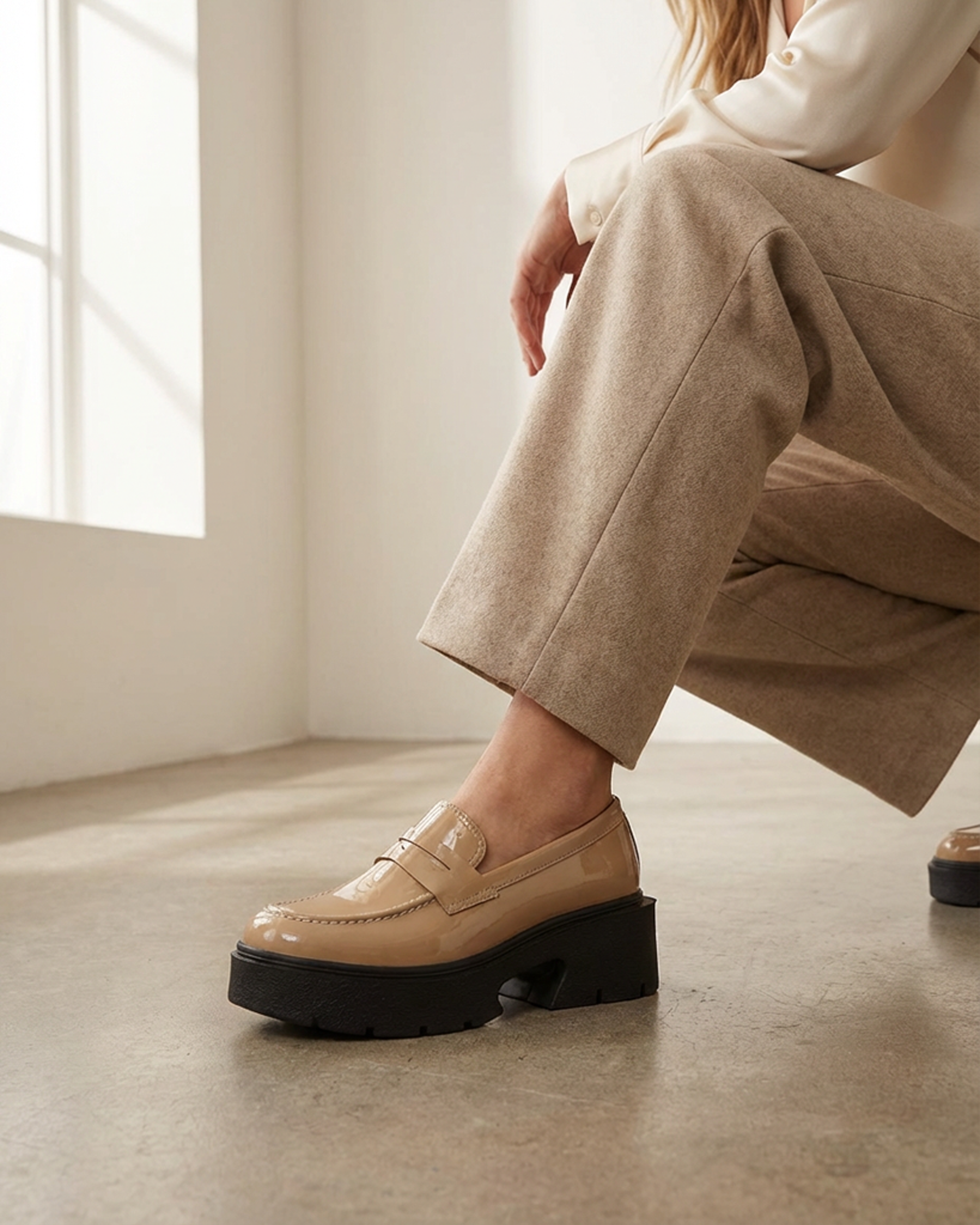 The Blair Platform Loafer - Toffee