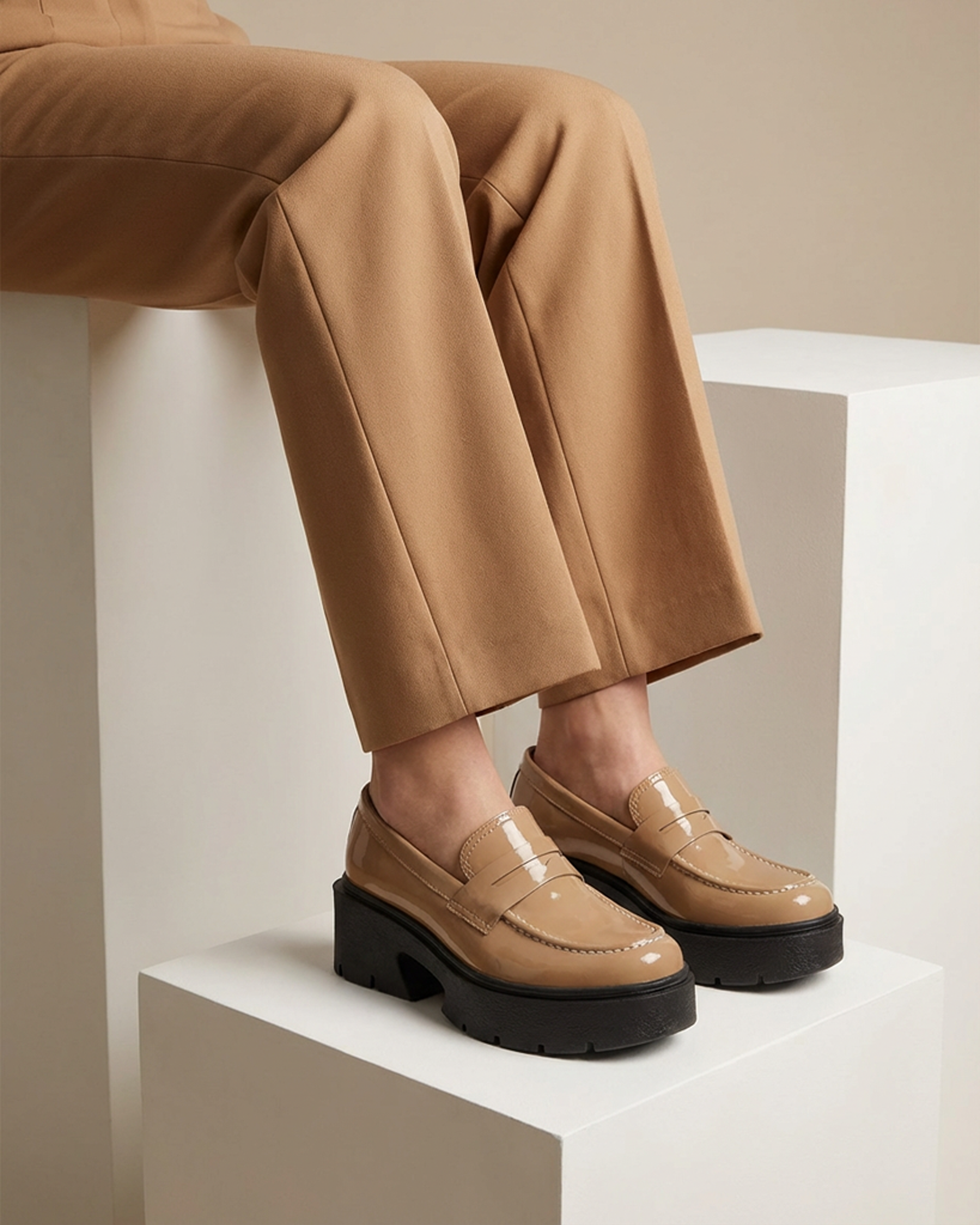 The Blair Platform Loafer - Toffee