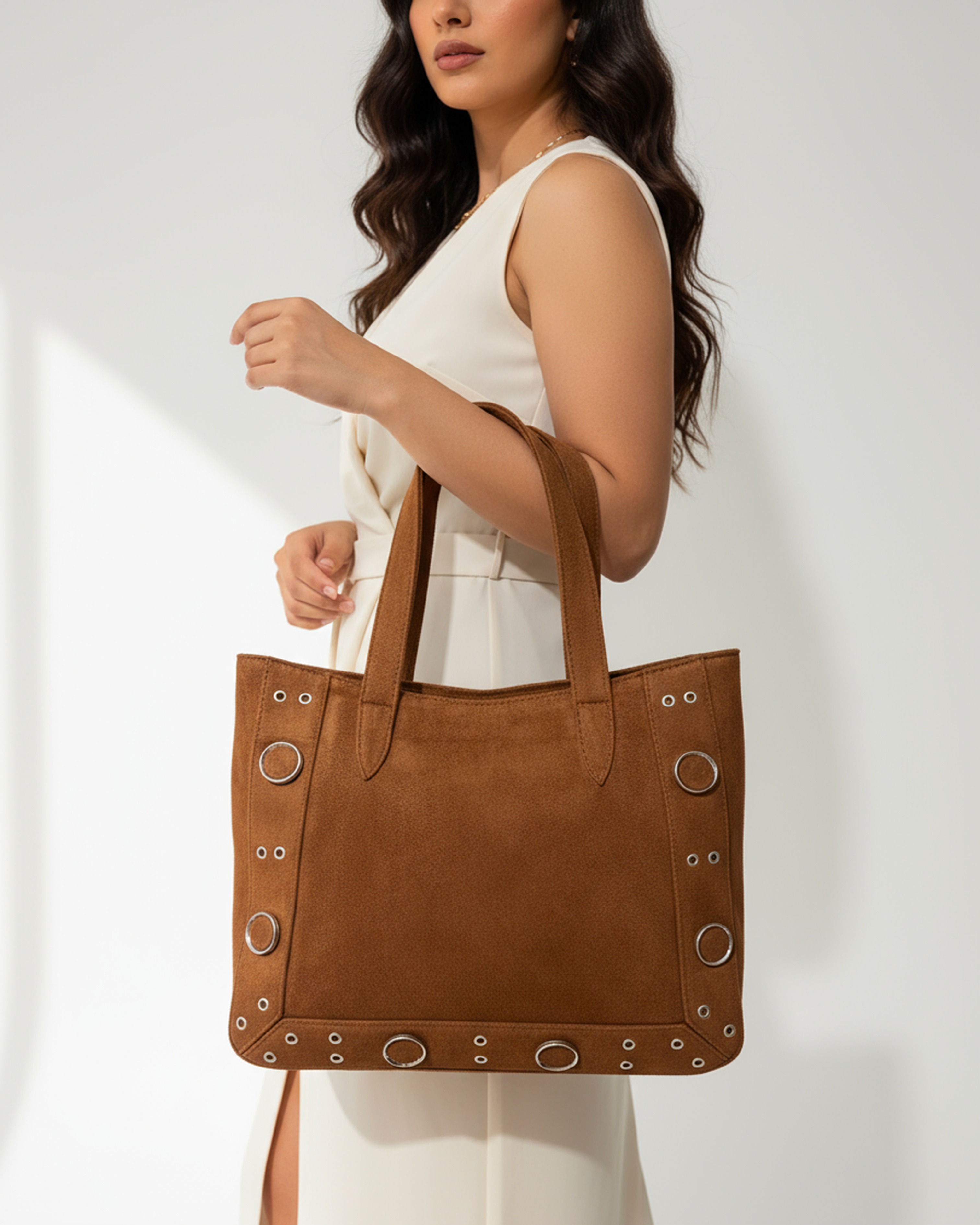The Orbit Tote - Havane Main image