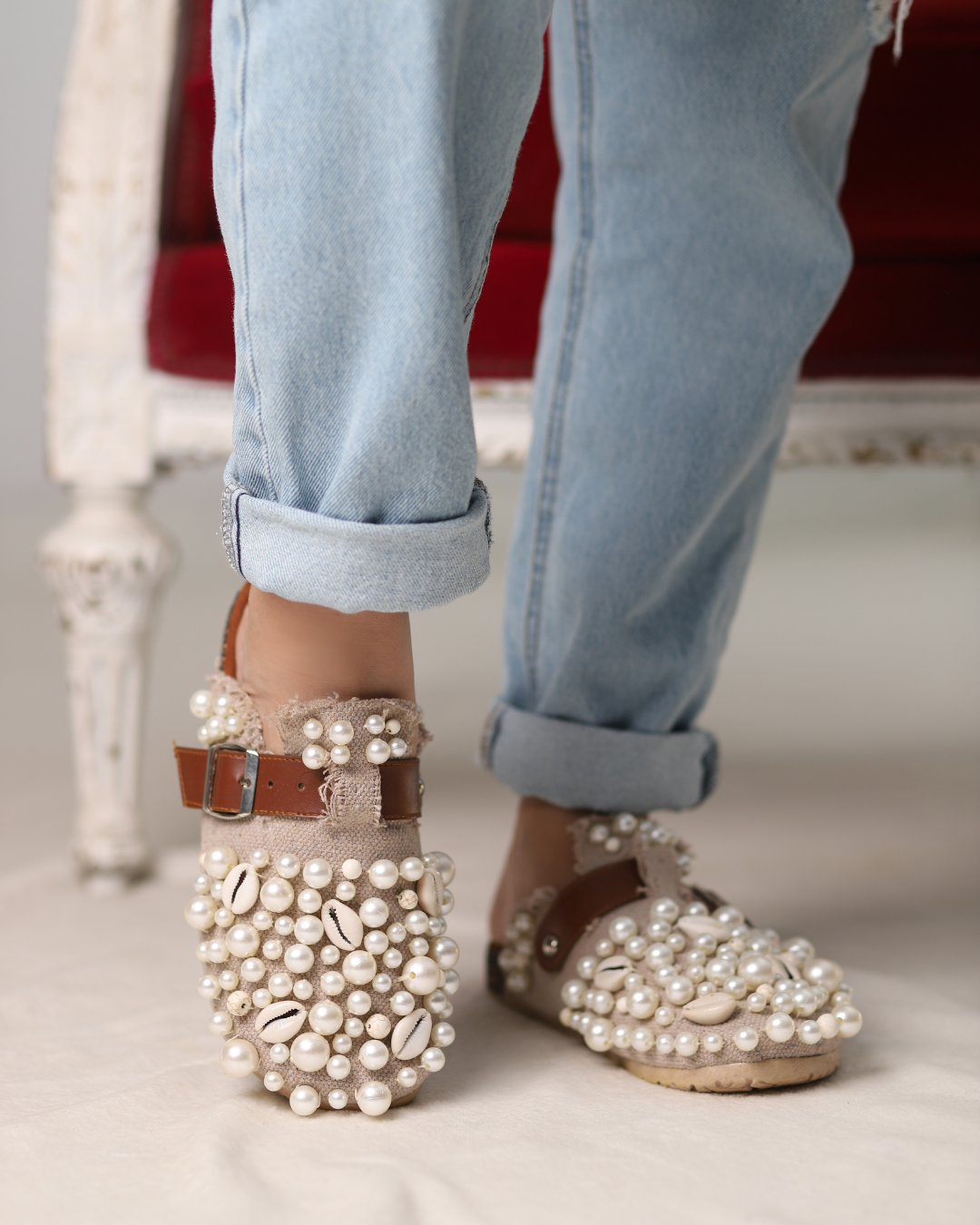 Sand Pearl Clogs Secondary image