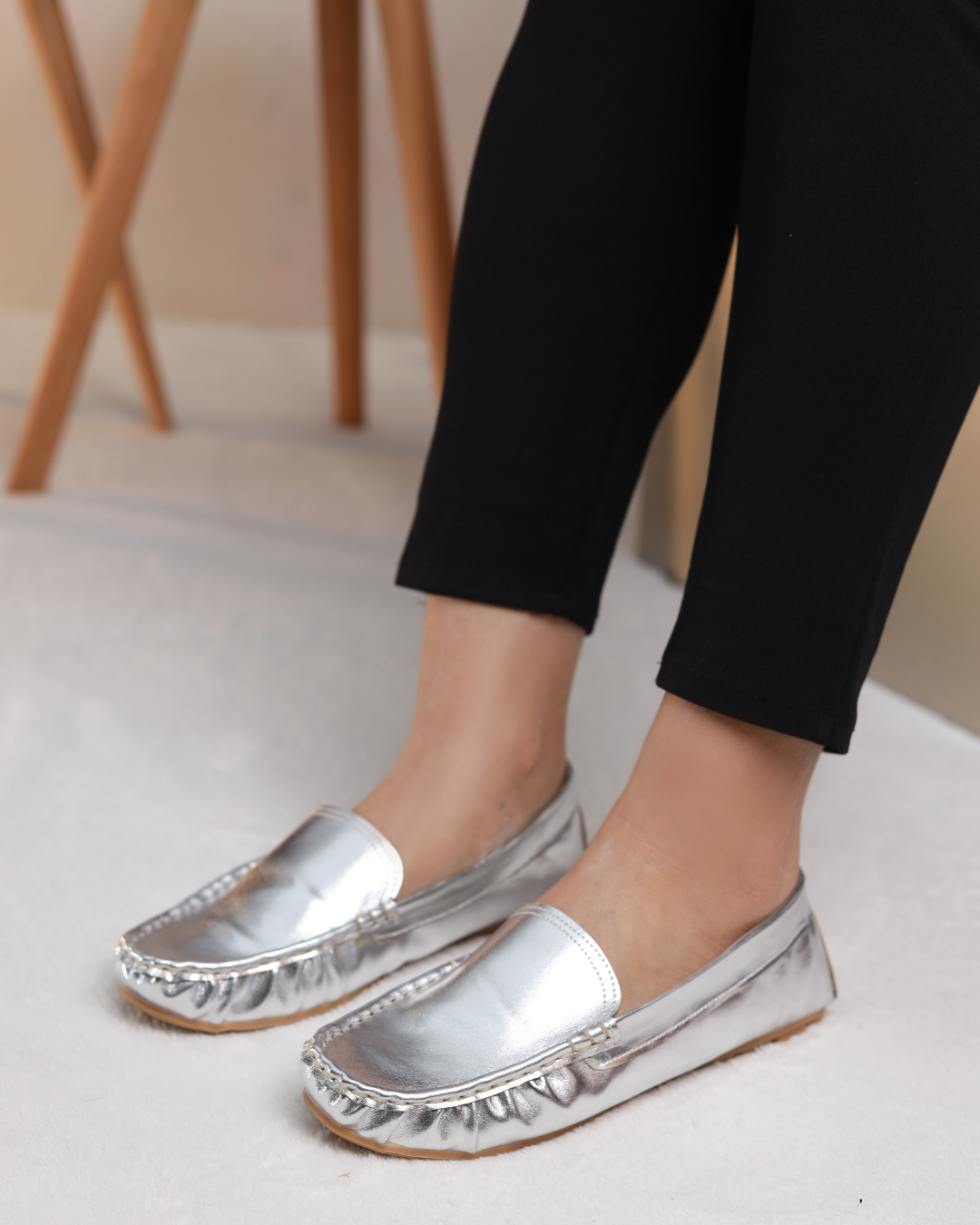 Starlight Silver Moccasins Secondary image