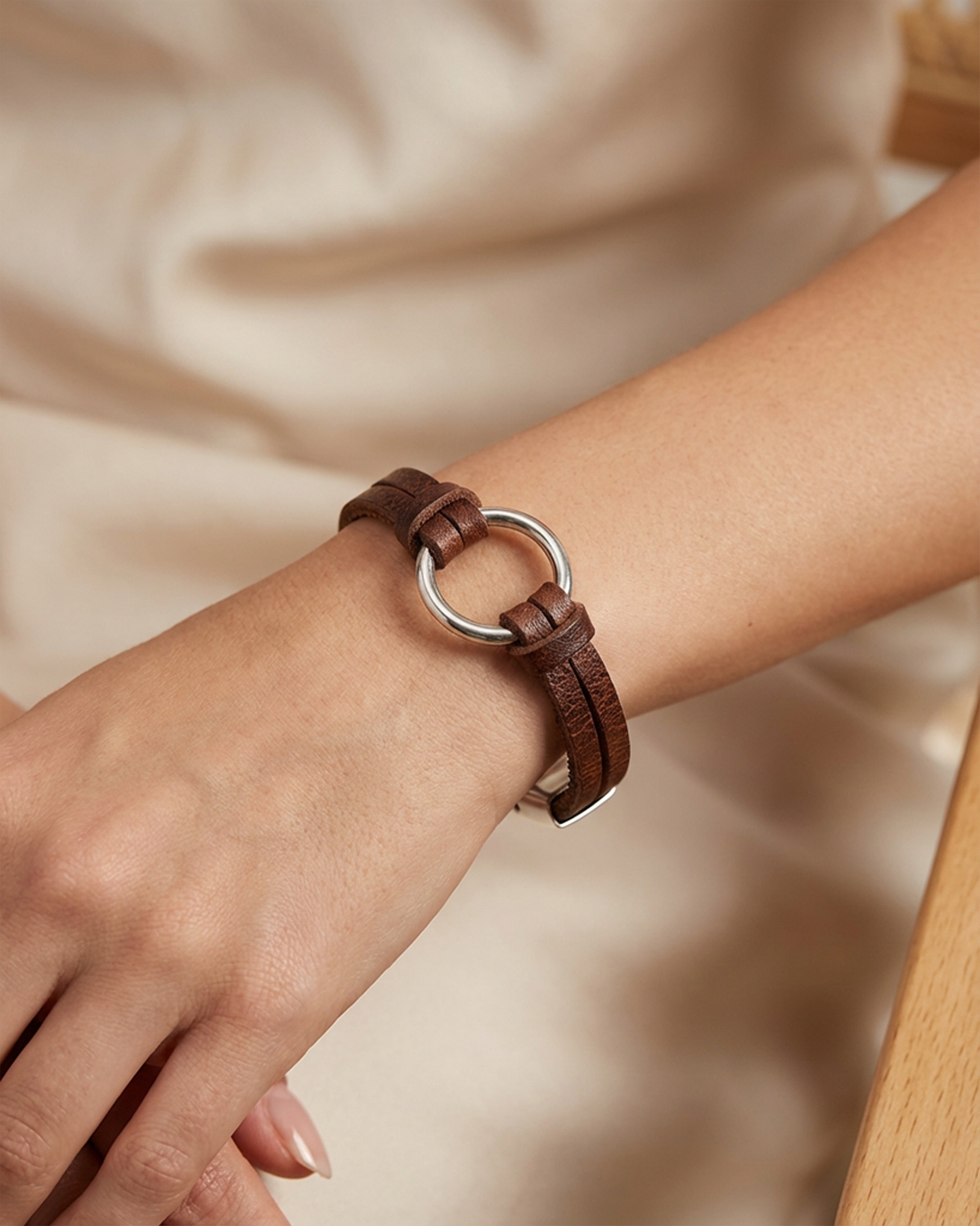 The Knox Leather Bracelet Secondary image