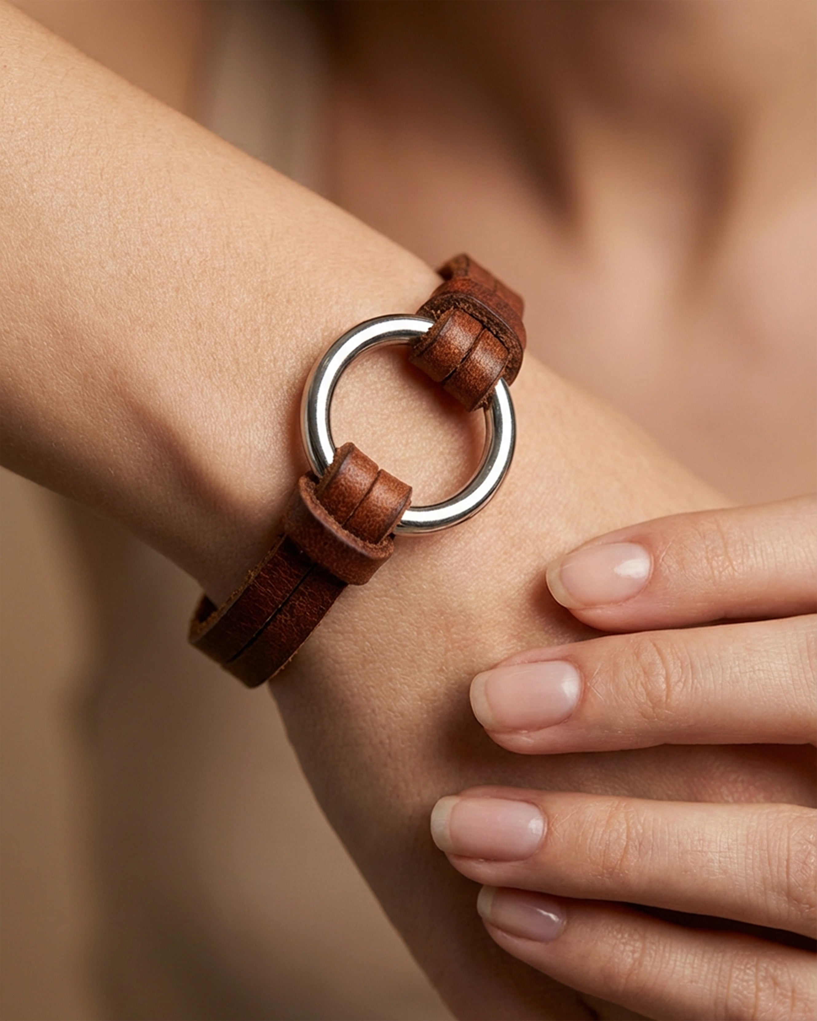 The Flint Leather Bracelet Secondary image