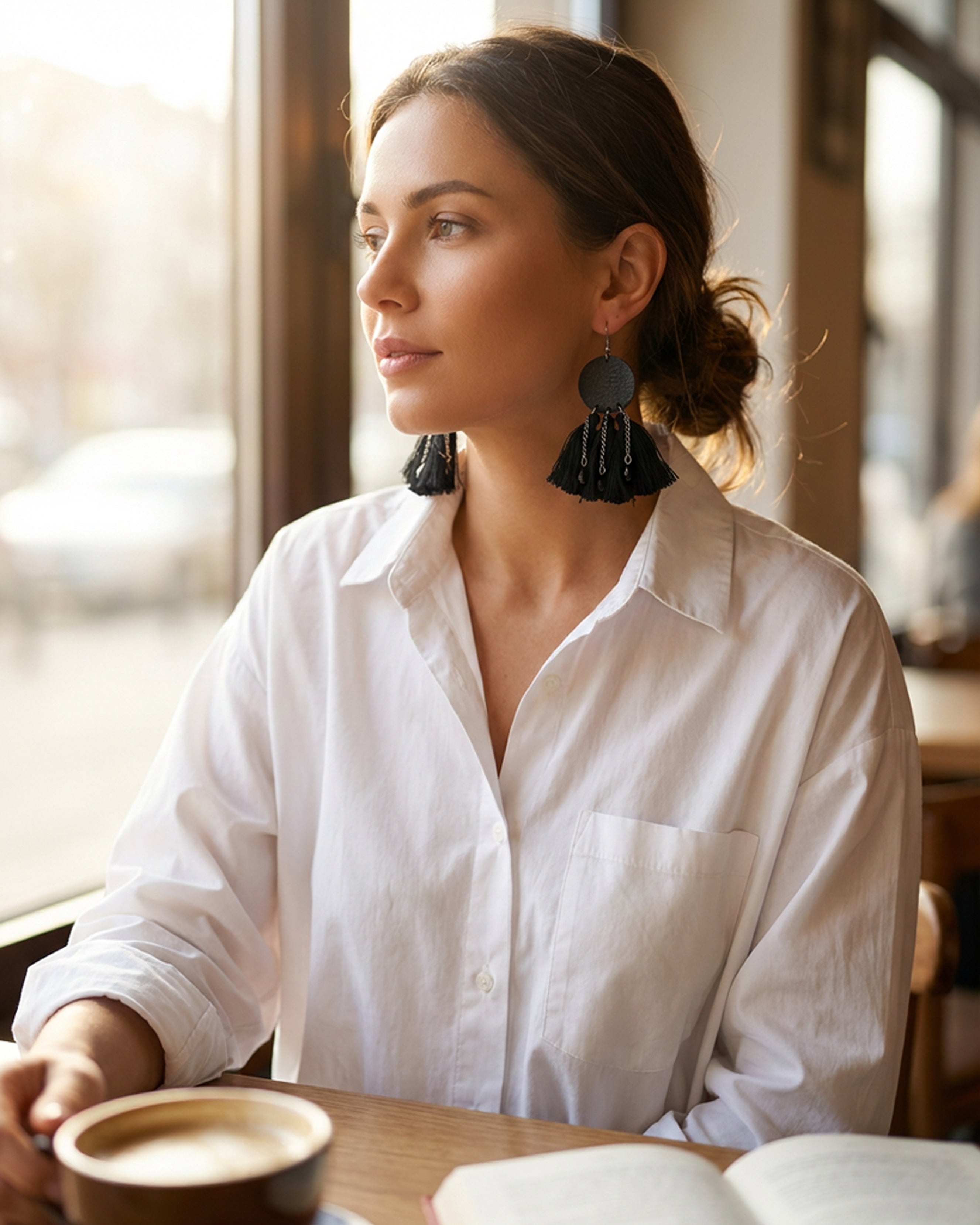 The Layla Fringe Earrings Secondary image