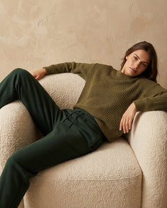 The Ivy Relaxed Jogger - Olive Green
